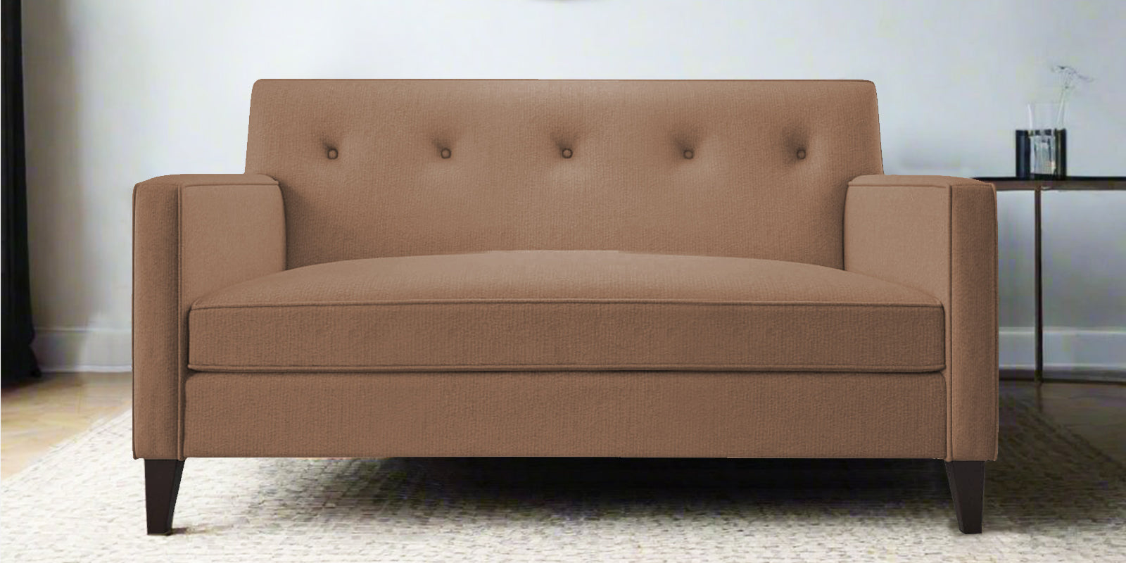 Miller Fabric 2 Seater Sofa In Cosmic Beige Colour - Febonic Living