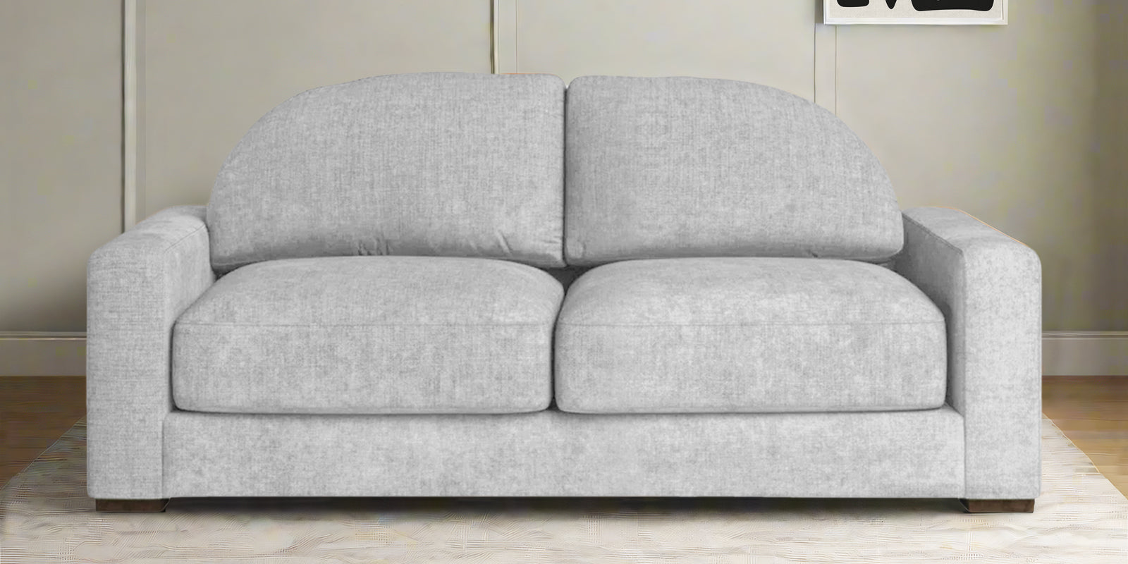 Dara Fabric 2 Seater Sofa In Lit Grey Colour - Febonic Living