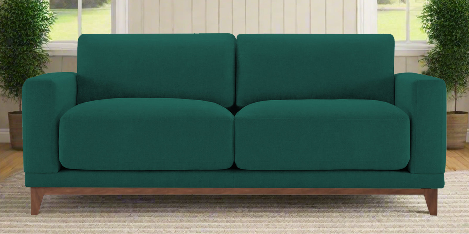 Esha Fabric 2 Seater Sofa In Sage Green Colour - Febonic Living