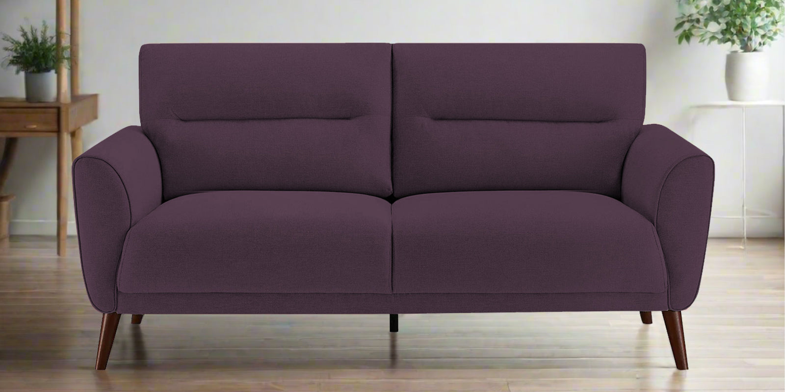 Castro Fabric 2 Seater Sofa In Greek Purple Colour - Febonic Living