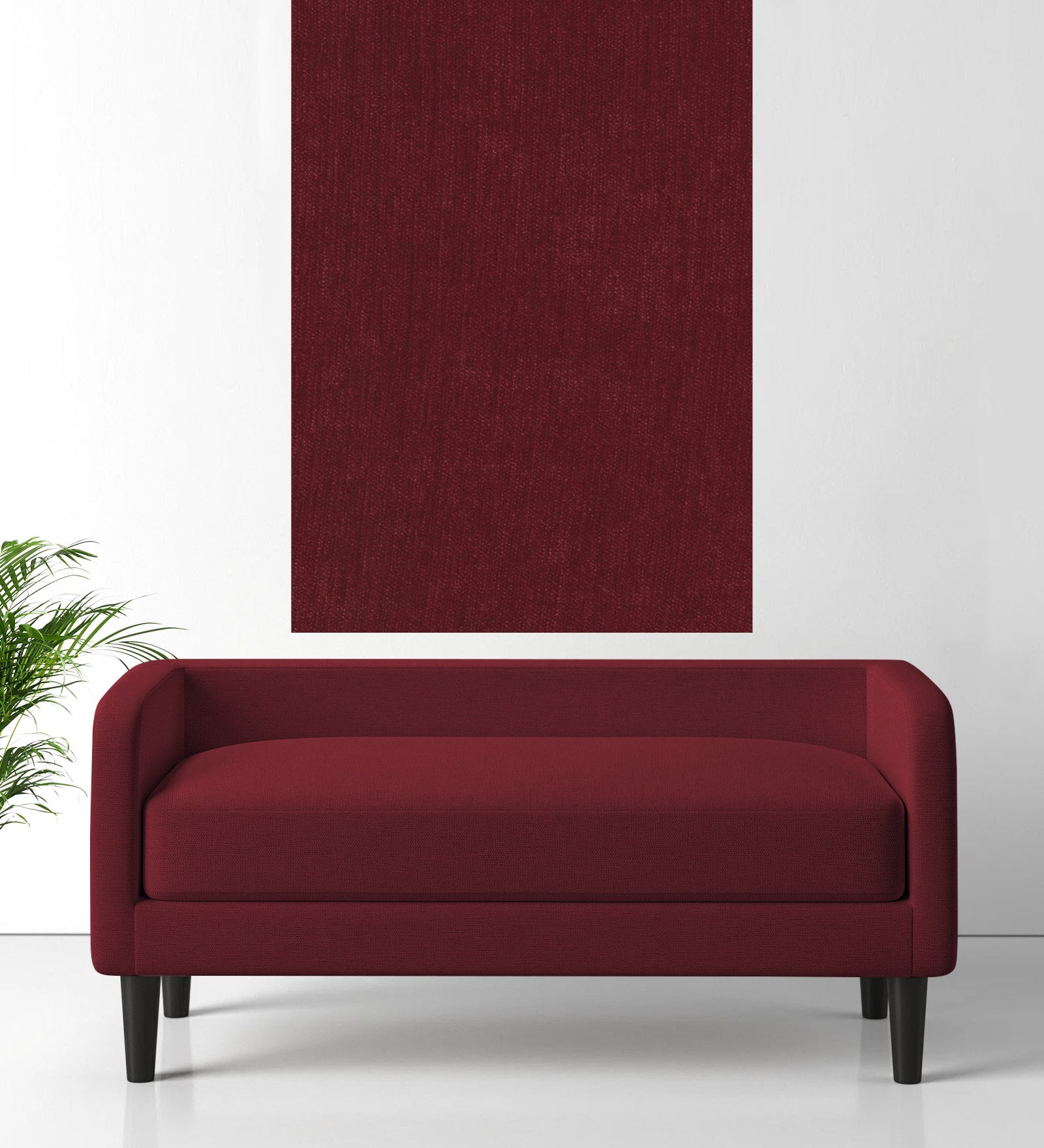 Polycotton Beso Fabric Blood Maroon 101 Code - Febonic Living