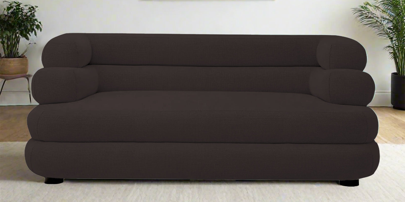Wener Fabric 2 Seater Sofa In Pebble Brown Colour - Febonic Living
