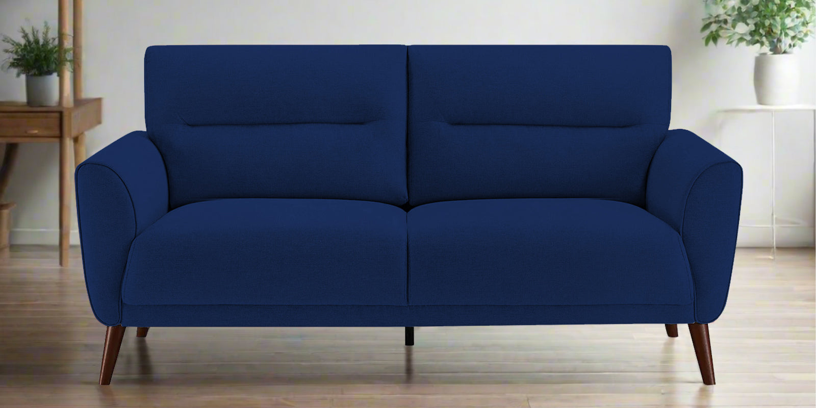 Castro Fabric 2 Seater Sofa In Royal Blue Colour - Febonic Living