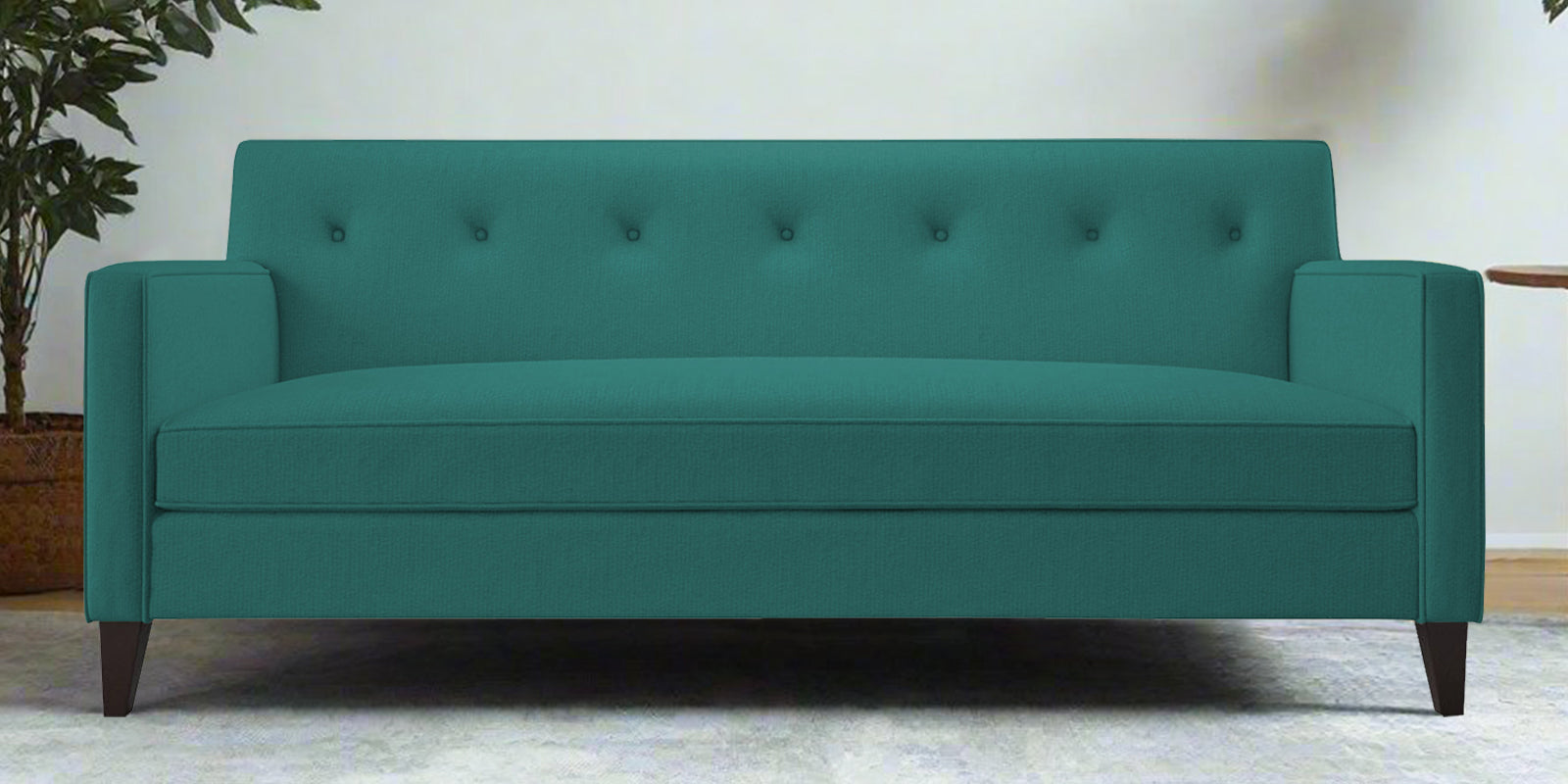 Miller Fabric 3 Seater Sofa In Sea Green Colour - Febonic Living