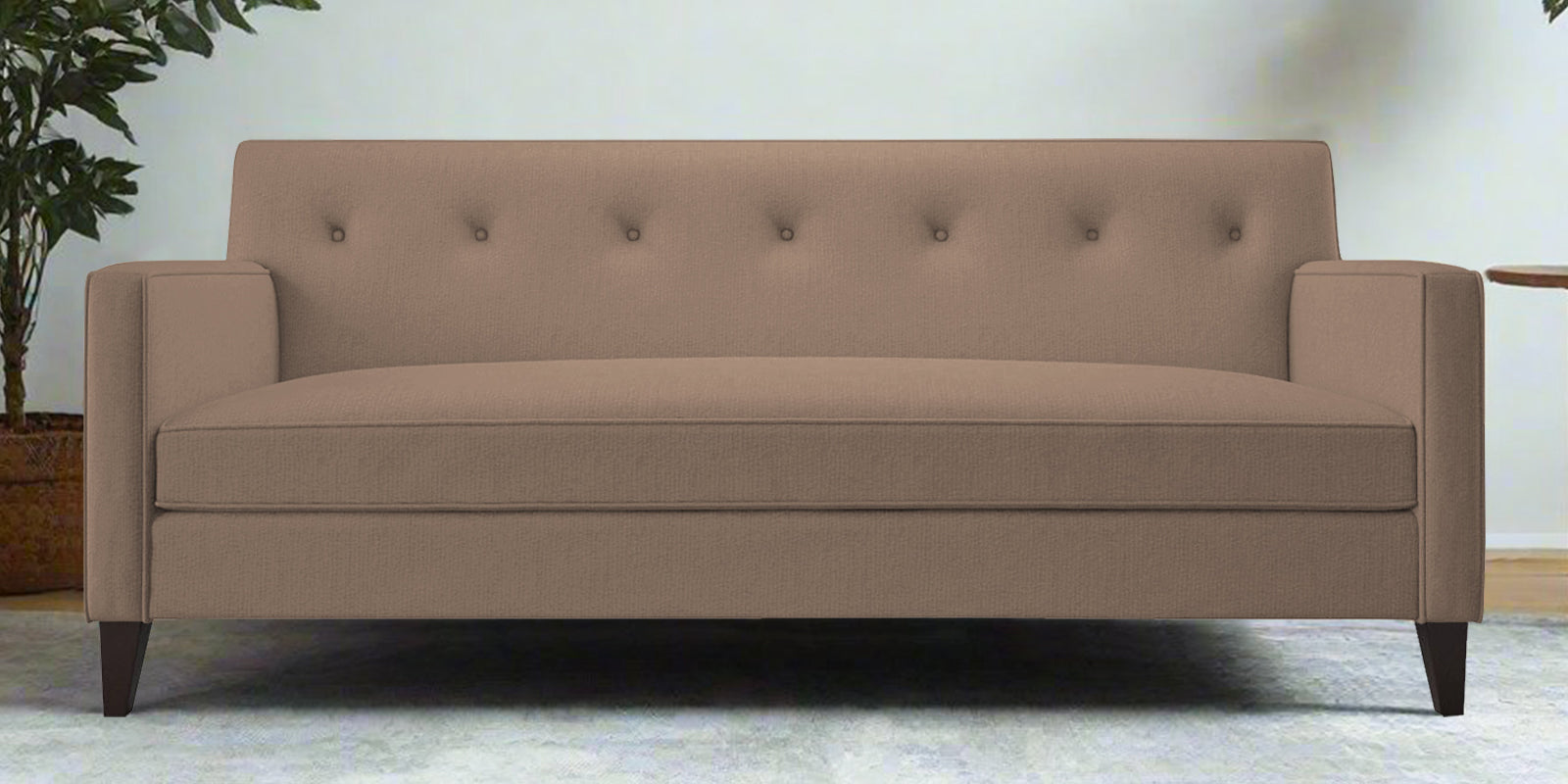 Miller Fabric 3 Seater Sofa In Cookie Beige Colour - Febonic Living
