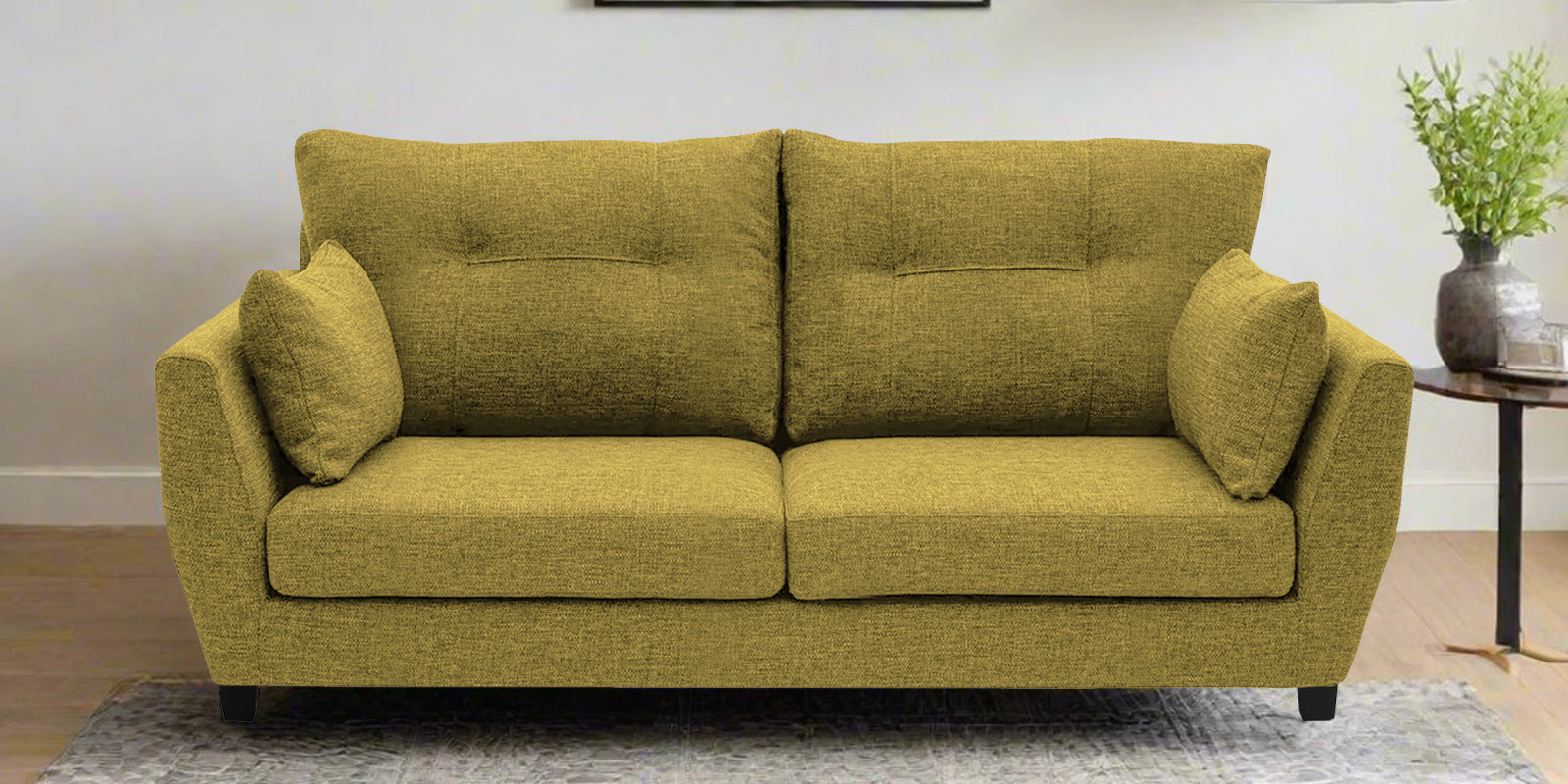 Mario Fabric 2 Seater Sofa In Parrot Green Colour - Febonic Living