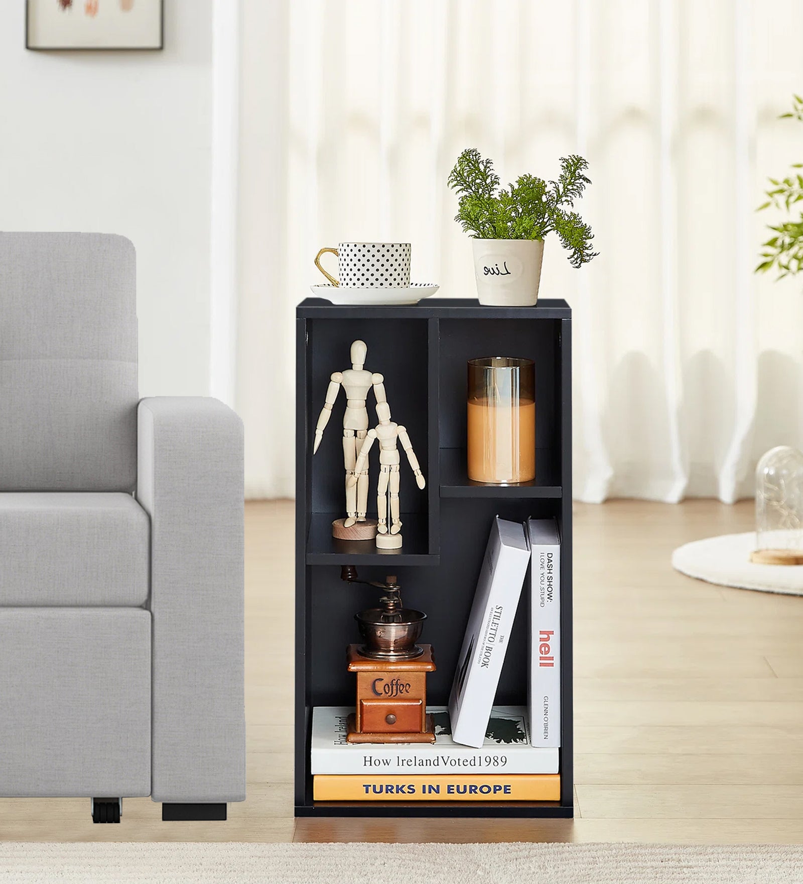 Vansel Bedside Table in Wenge Finish - Febonic Living