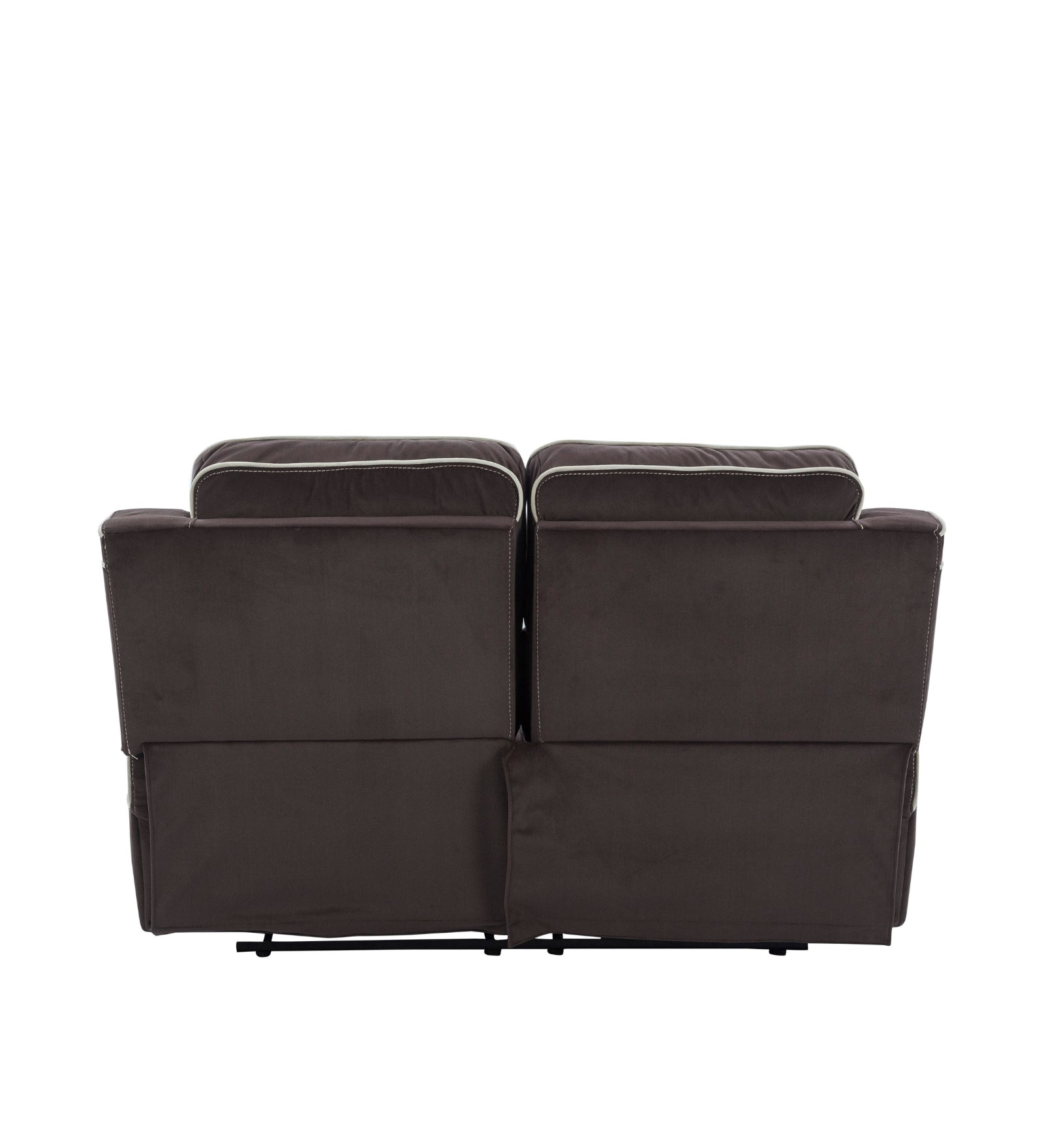 Wave Velvet 2 Seater Motorized Recliner In Mocha Brown Colour - Febonic Living