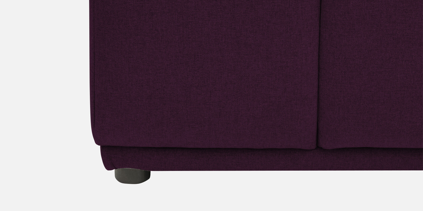 Adam Fabric LHS Sectional Sofa (3+Ottoman Lounger) In Greek Purple Colour - Febonic Living