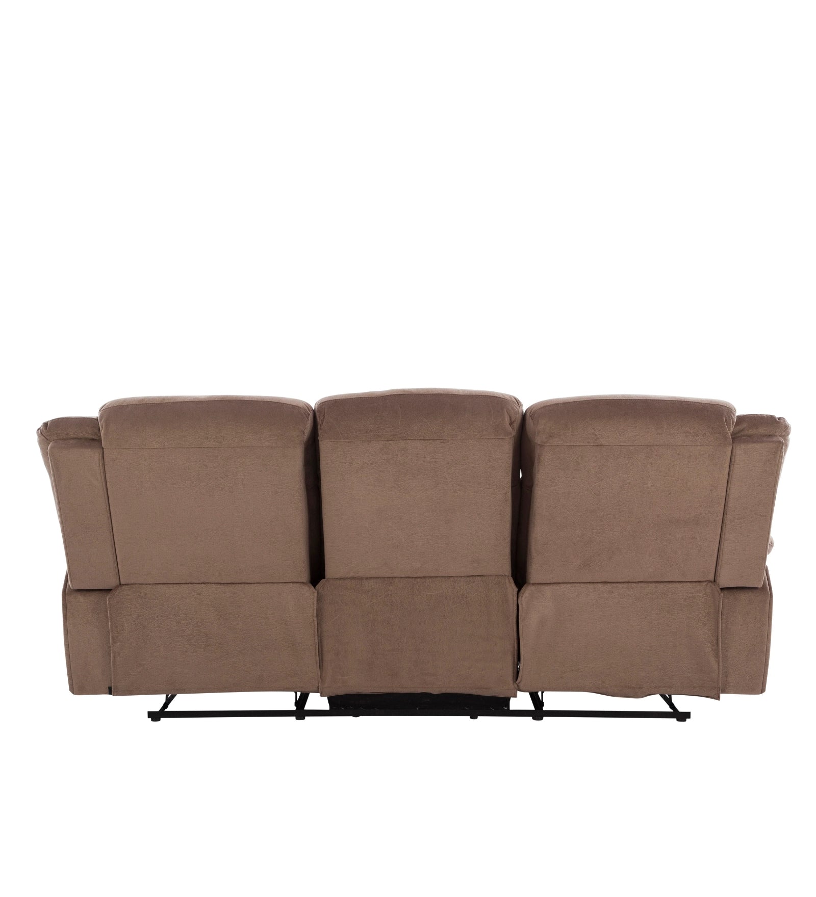 Joy Leatherette 3 Seater Motorized Recliner In Marble Beige Colour - Febonic Living