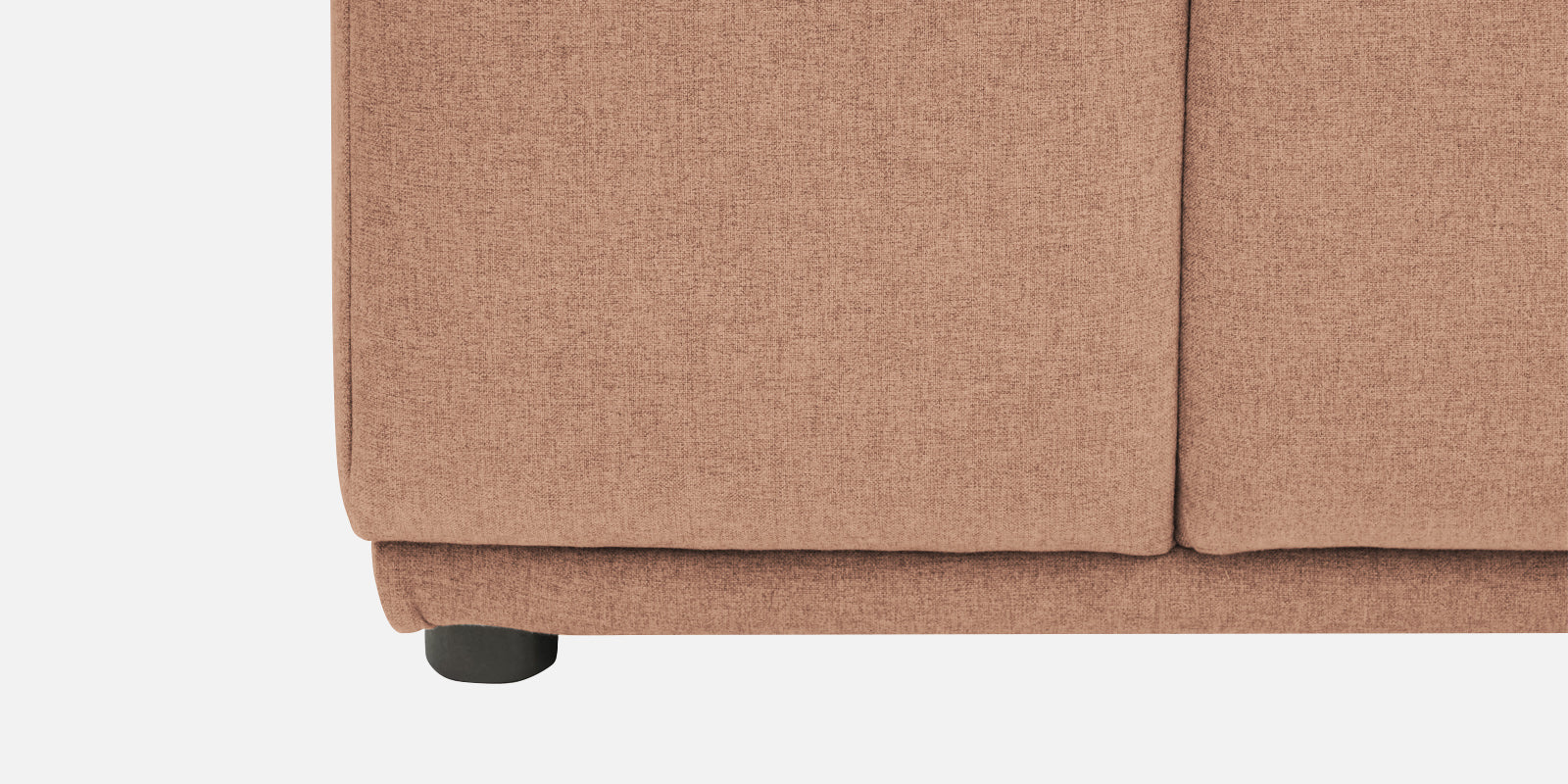 Adam Fabric LHS Sectional Sofa (3+Ottoman Lounger) In Cosmic Beige Colour - Febonic Living