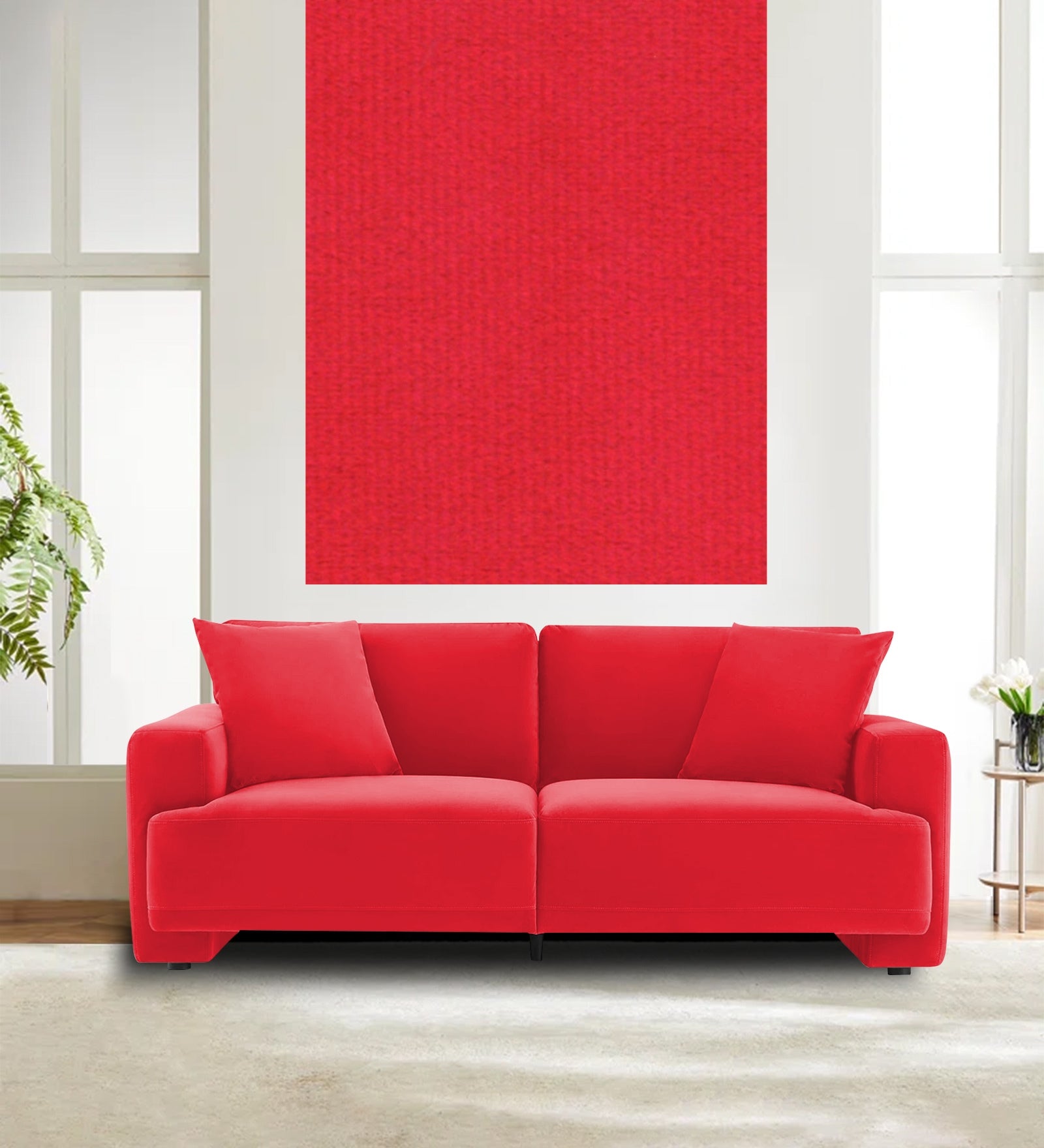 Velvet Mido Fabric Ox Blood Maroon 120 Code - Febonic Living