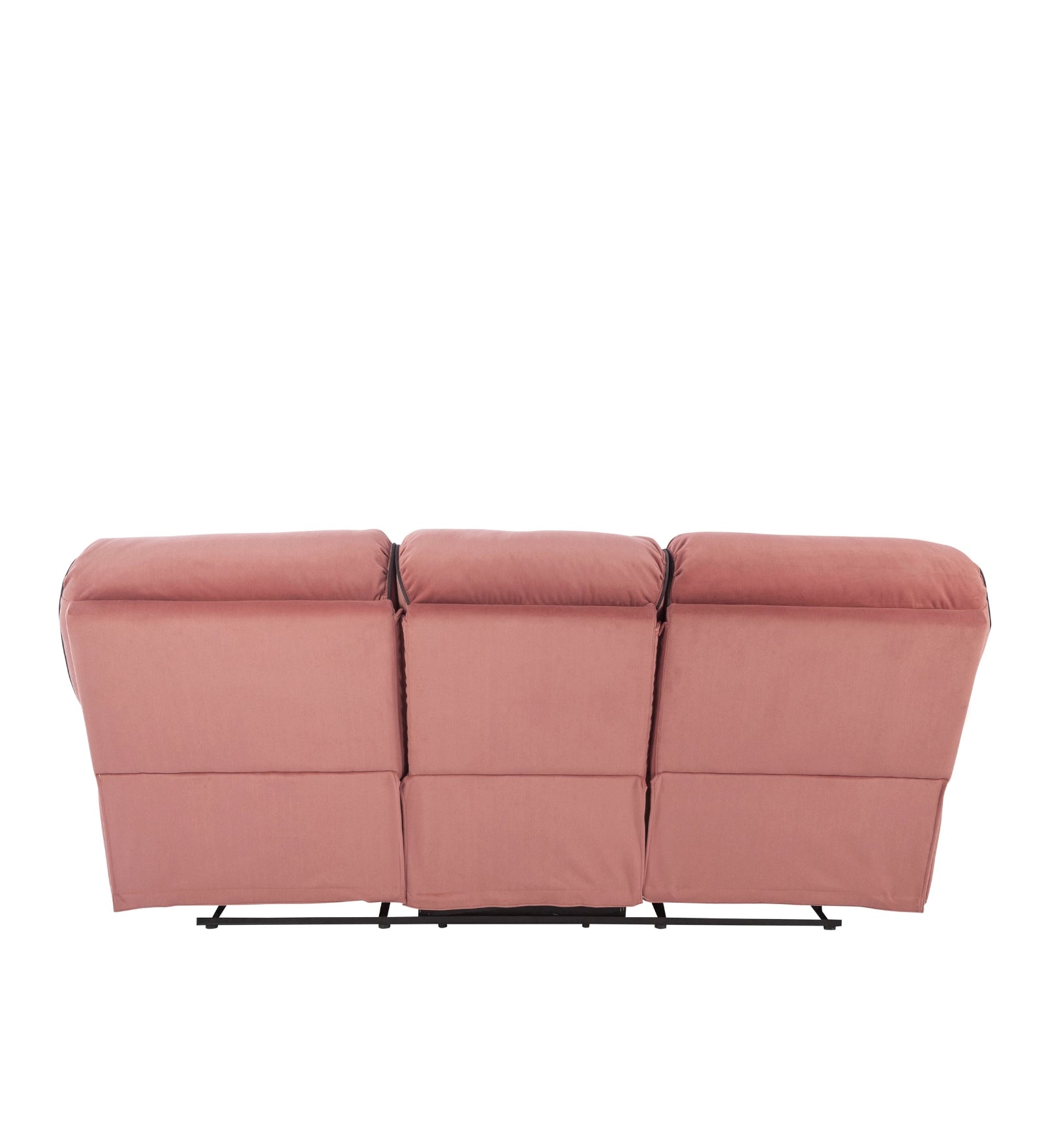 Regina Velvet 3 Seater Motorized Recliner In Blush Pink Colour - Febonic Living