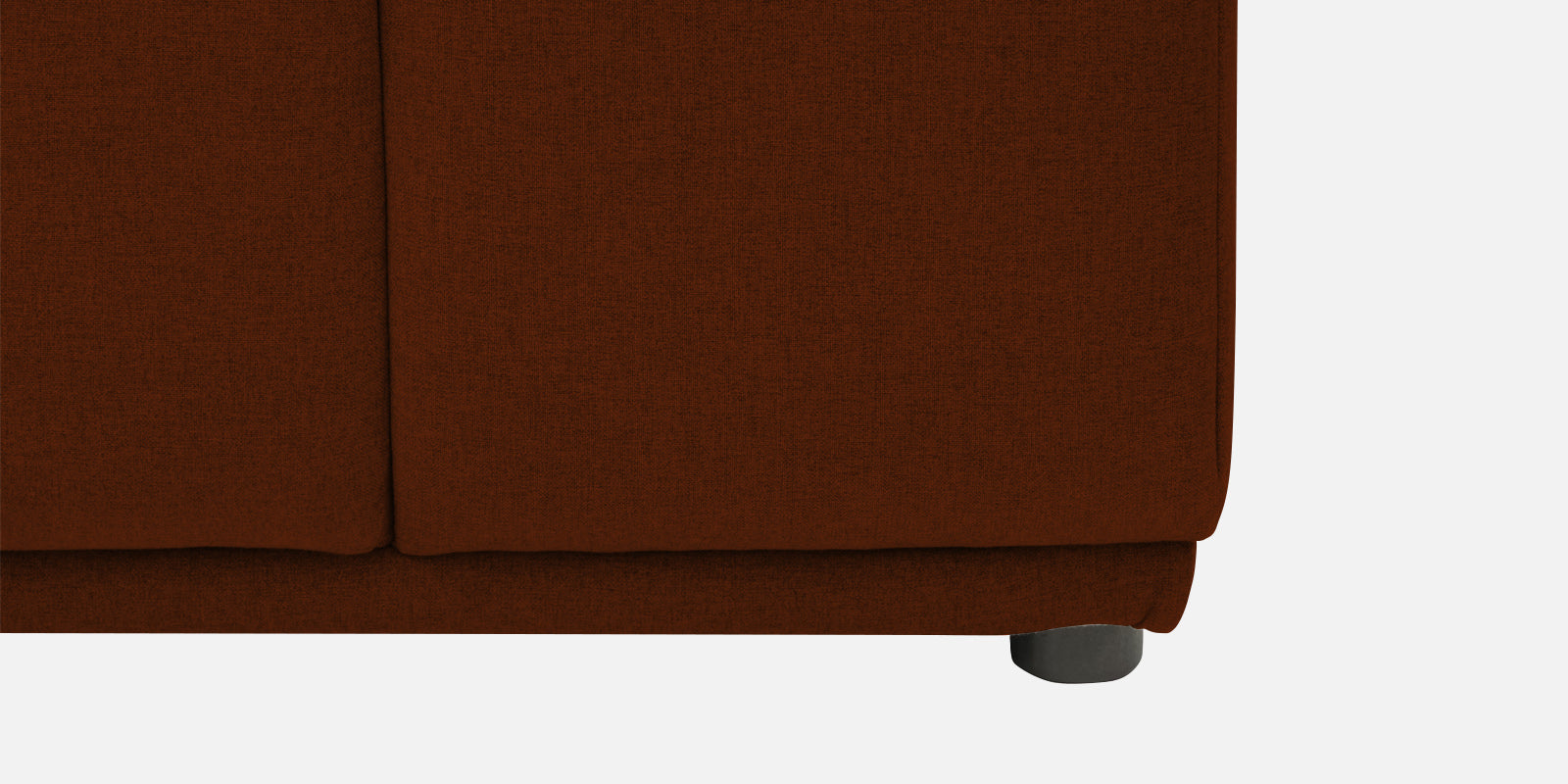 Adam Fabric RHS Sectional Sofa (3+Ottoman Lounger) In Burnt Orange Colour - Febonic Living