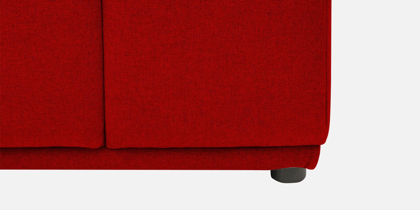 Adam Fabric RHS Sectional Sofa (3+Ottoman Lounger) In Ruby Red Colour - Febonic Living
