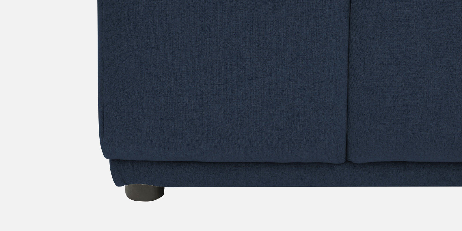 Adam Fabric LHS Sectional Sofa (3+Ottoman Lounger) In Denim Blue Colour - Febonic Living
