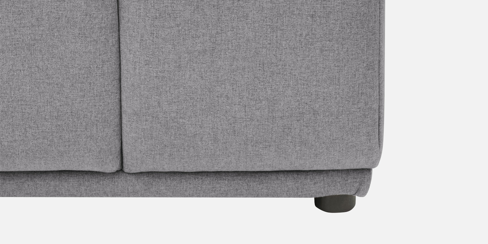 Adam Fabric RHS Sectional Sofa (3+Ottoman Lounger) In Lit Grey Colour - Febonic Living