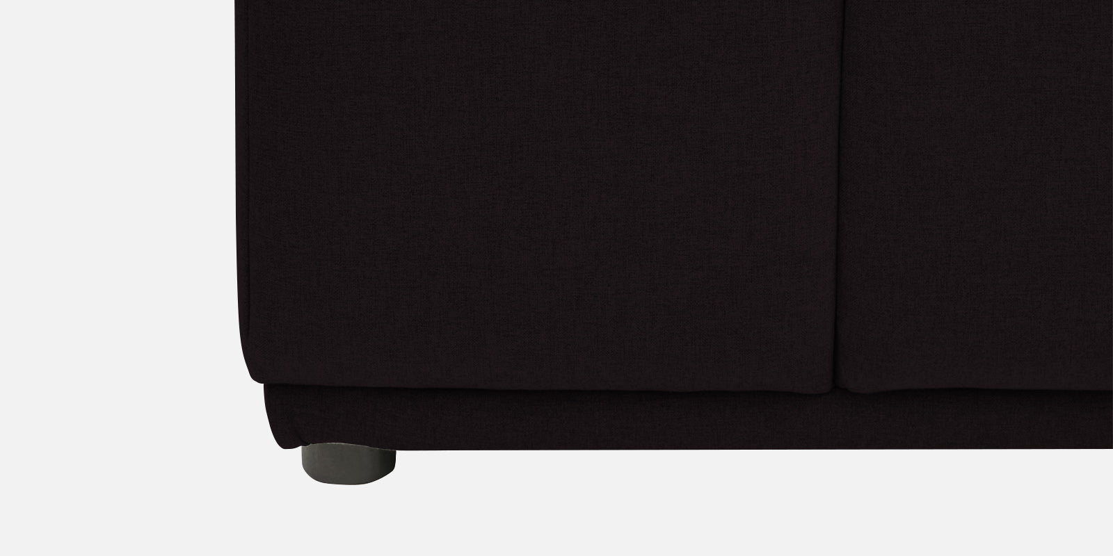 Adam Fabric LHS Sectional Sofa (3+Ottoman Lounger) In Cara Brown Colour - Febonic Living