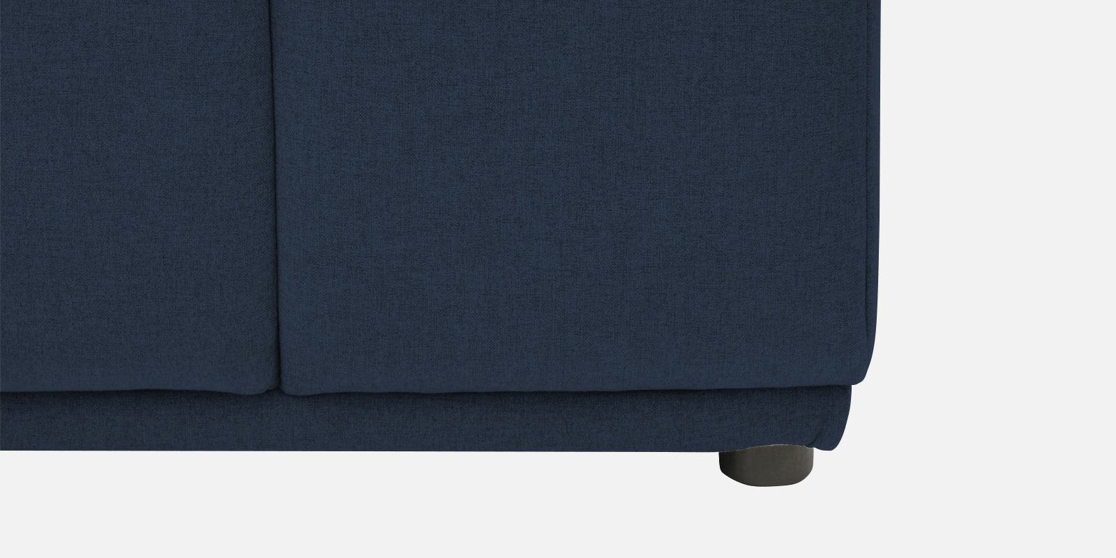 Adam Fabric RHS Sectional Sofa (3+Ottoman Lounger) In Denim Blue Colour - Febonic Living