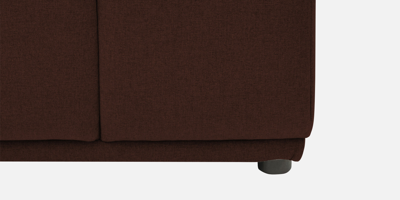 Adam Fabric RHS Sectional Sofa (3+Ottoman Lounger) In Coffee Brown Colour - Febonic Living