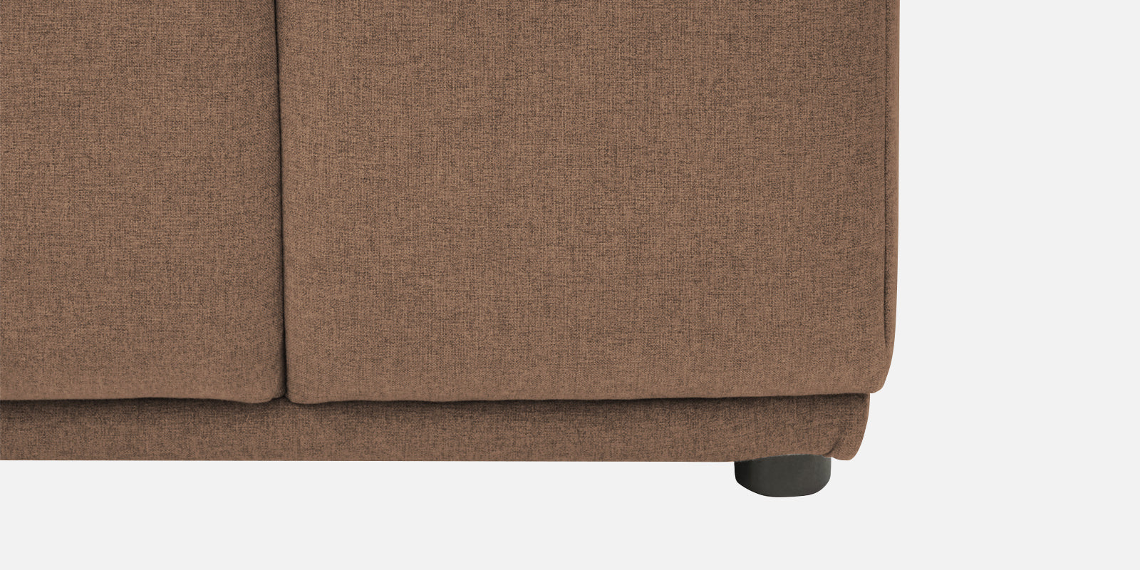 Adam Fabric RHS Sectional Sofa (3+Ottoman Lounger) In Cookie Beige Colour - Febonic Living