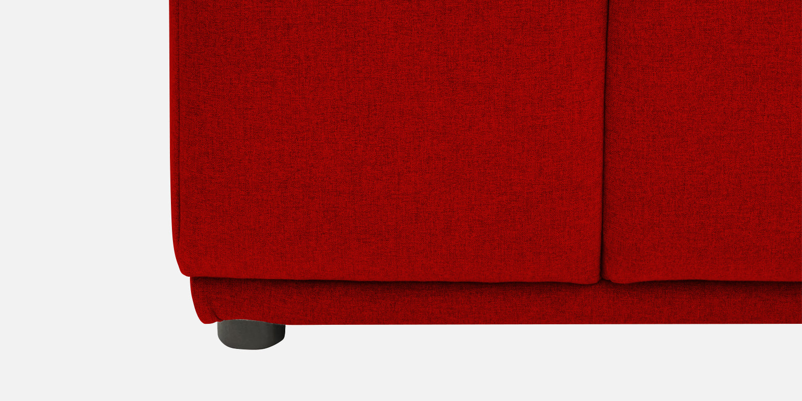 Adam Fabric LHS Sectional Sofa (3+Ottoman Lounger) In Ruby Red Colour - Febonic Living