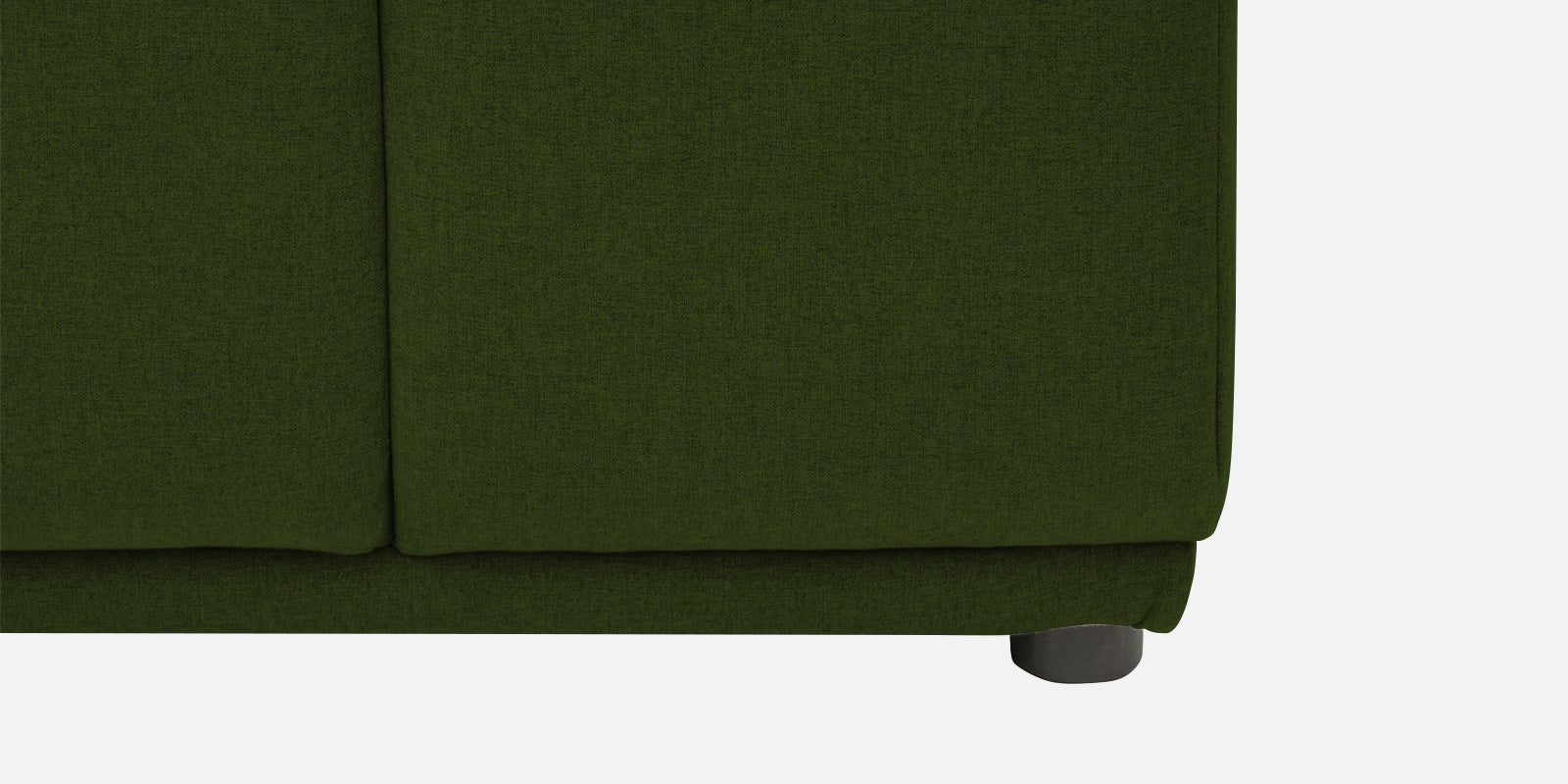 Adam Fabric RHS Sectional Sofa (3+Ottoman Lounger) In Olive Green Colour - Febonic Living