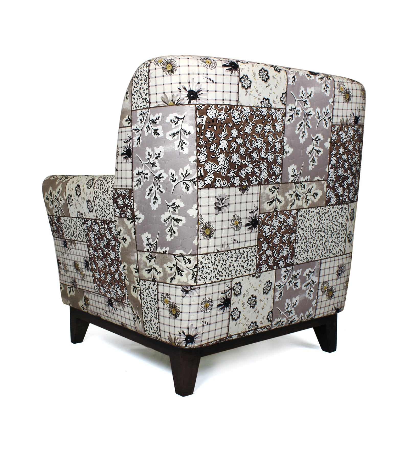 Mora Floral Print Fabric Arm Chair In Multi Colour - Febonic Living