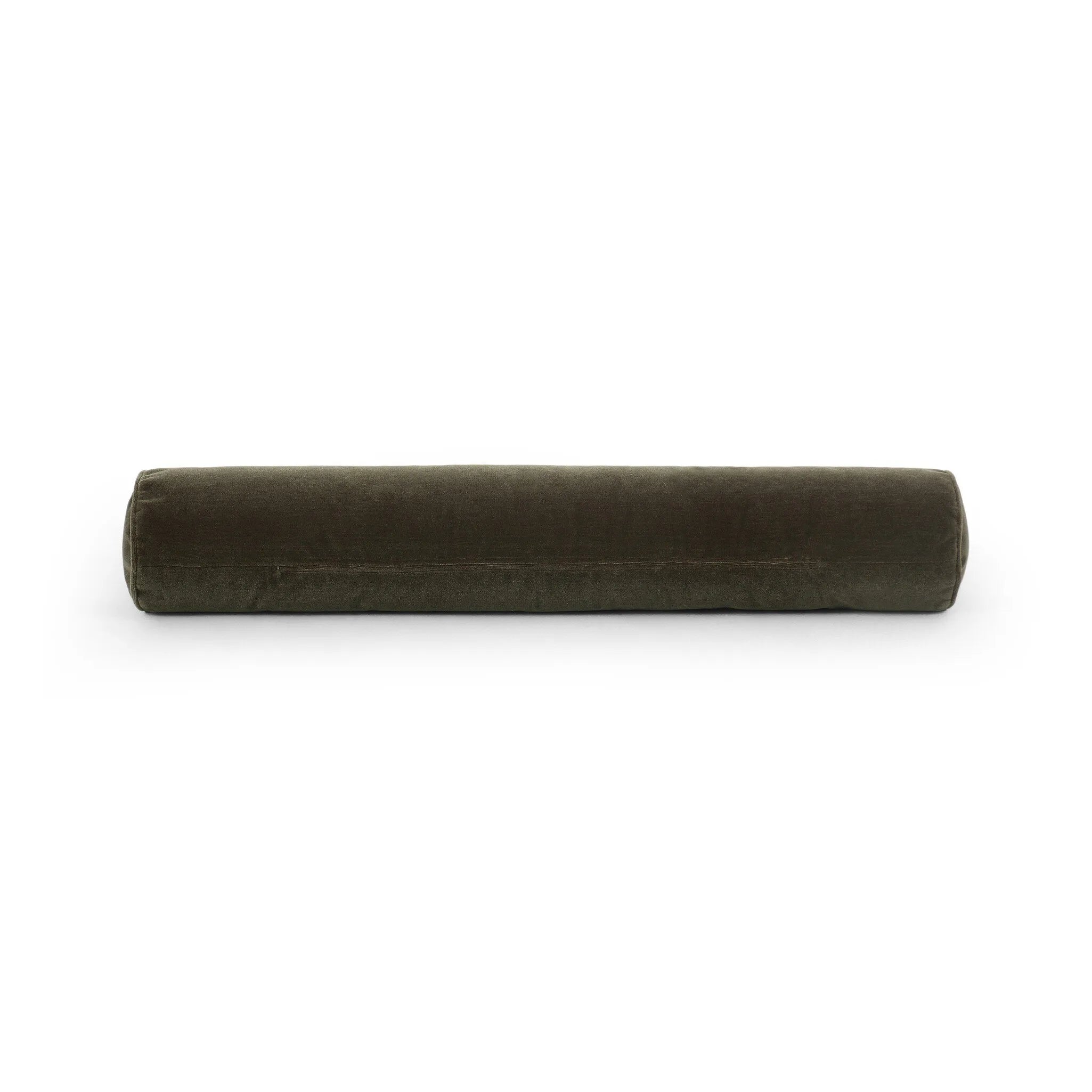Bridger Fiber Bolster Pillow In Hunter Green Colour - Febonic Living