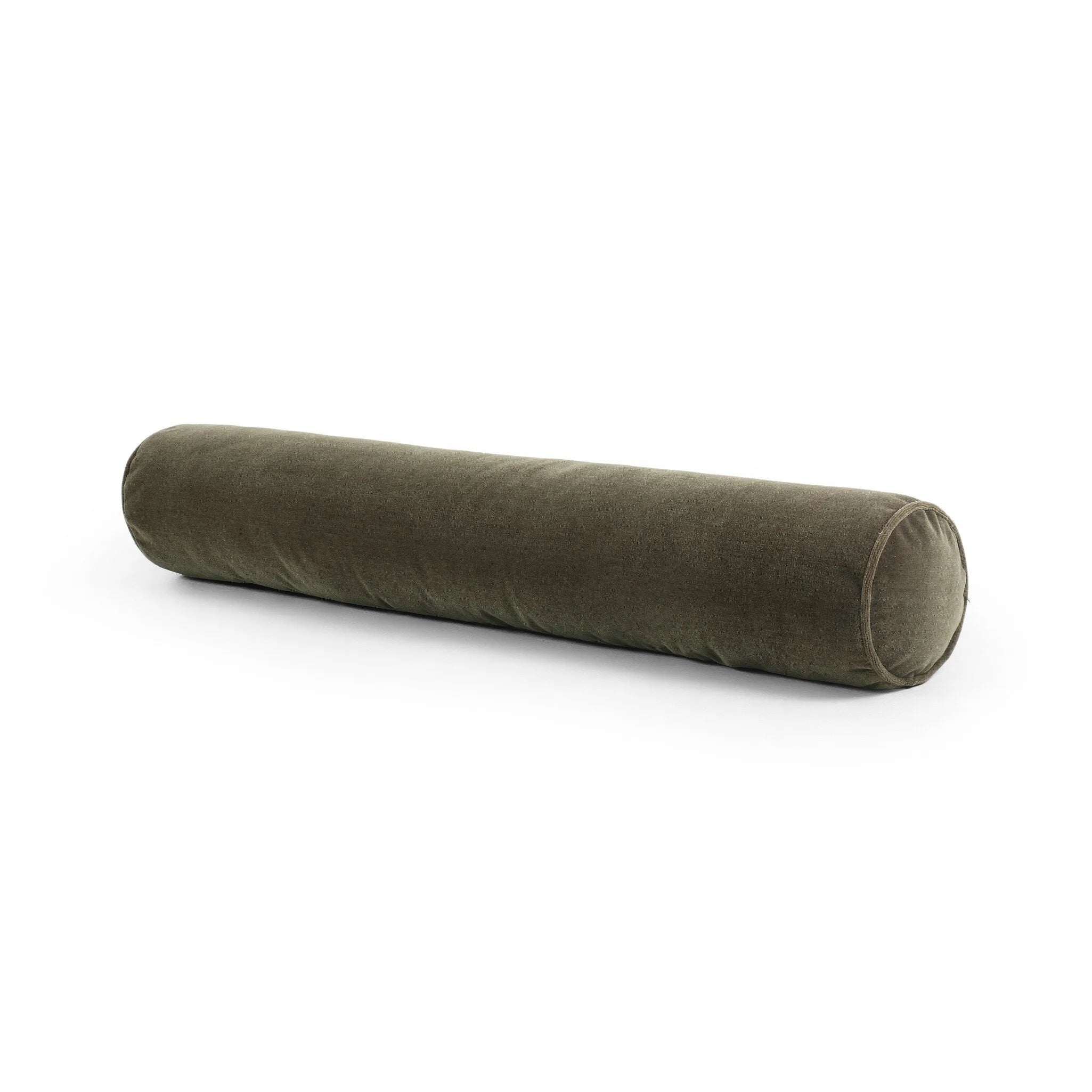 Bridger Fiber Bolster Pillow In Hunter Green Colour - Febonic Living