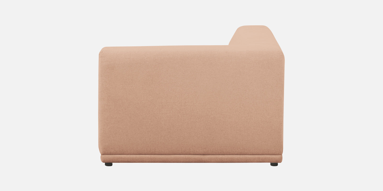Adam Fabric RHS Sectional Sofa (3+Ottoman Lounger) In Cosmic Beige Colour - Febonic Living