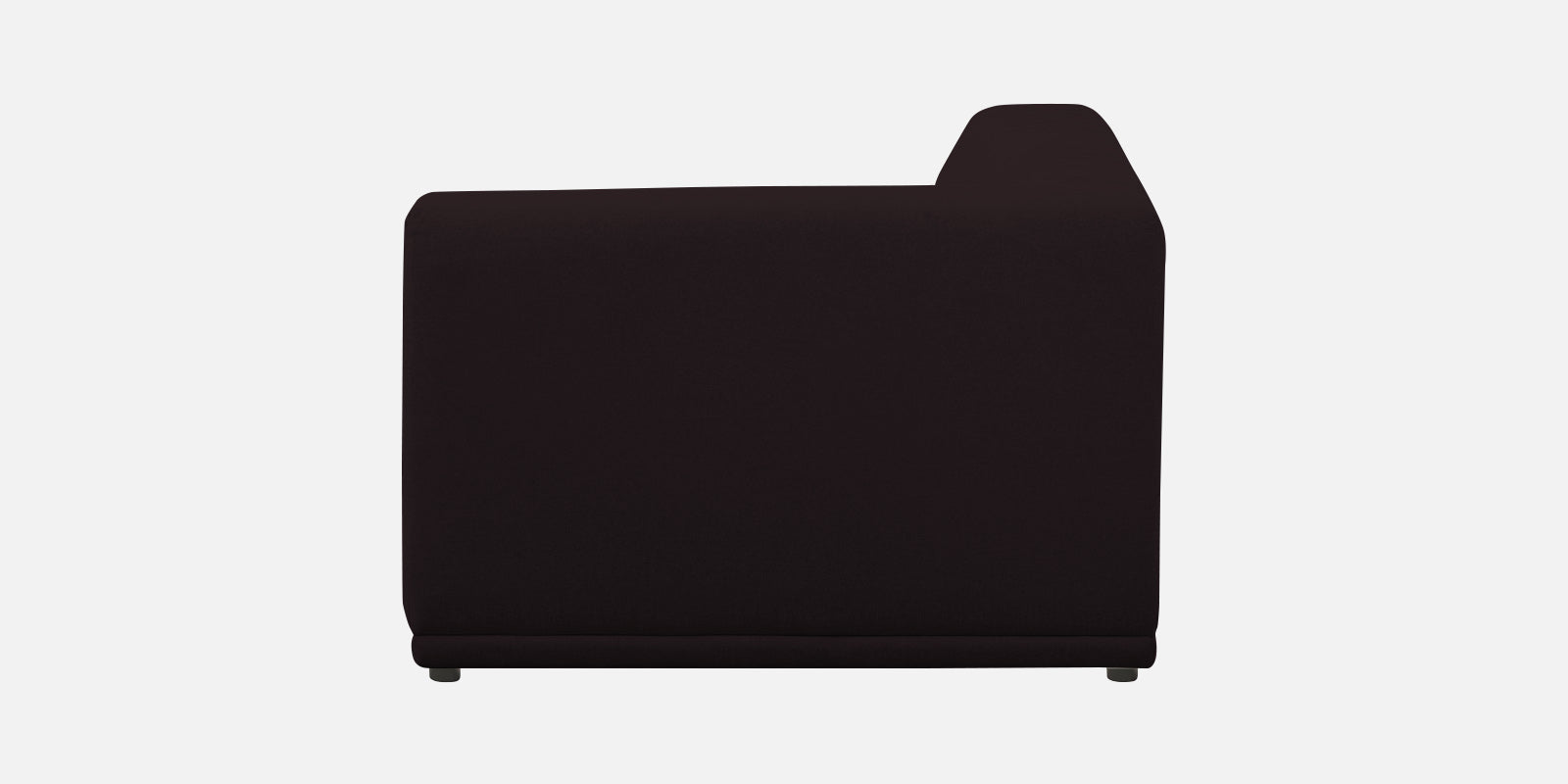 Adam Fabric RHS Sectional Sofa (3+Ottoman Lounger) In Cara Brown Colour - Febonic Living