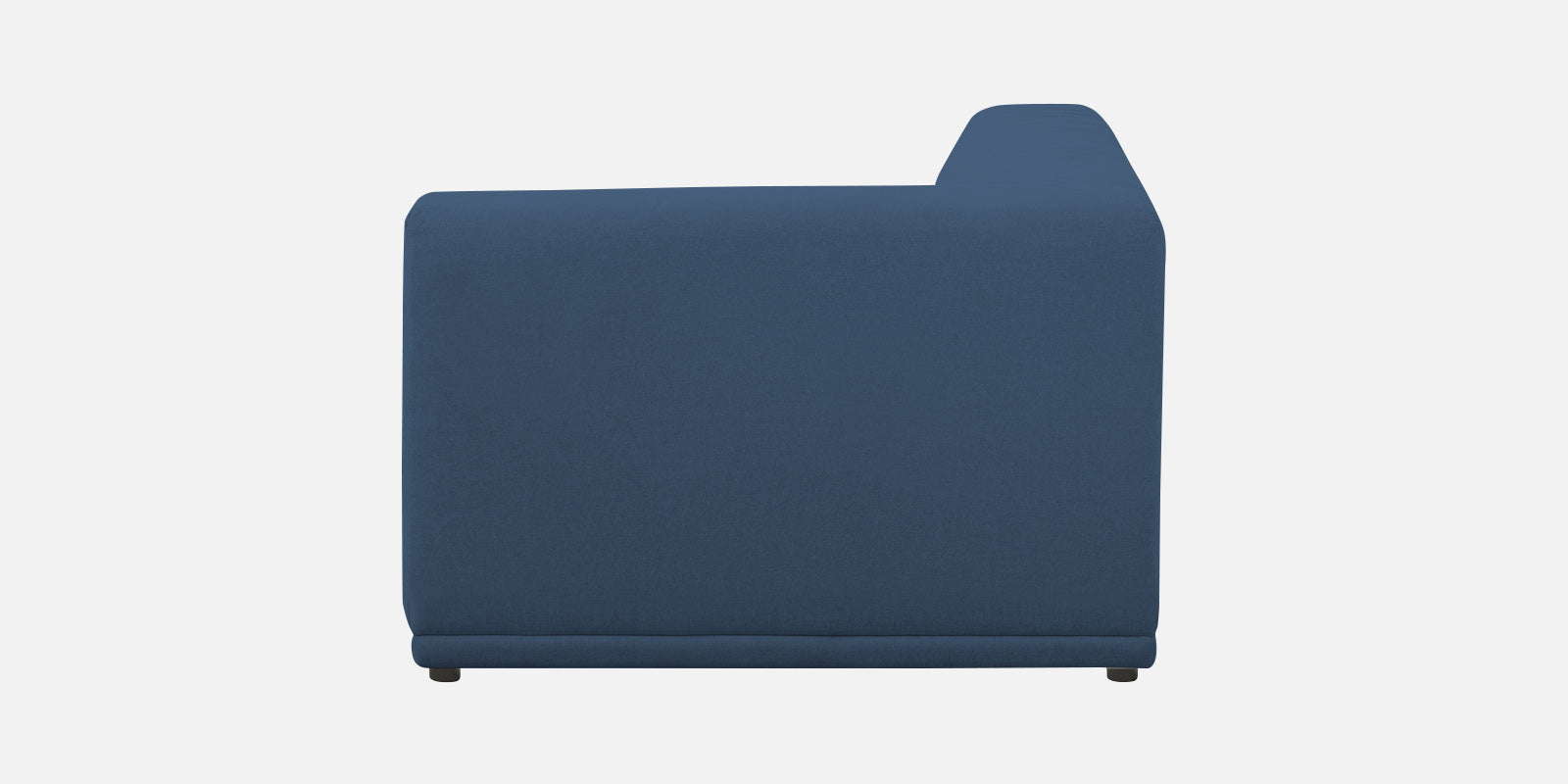 Adam Fabric RHS Sectional Sofa (3+Ottoman Lounger) In Light Blue Colour - Febonic Living