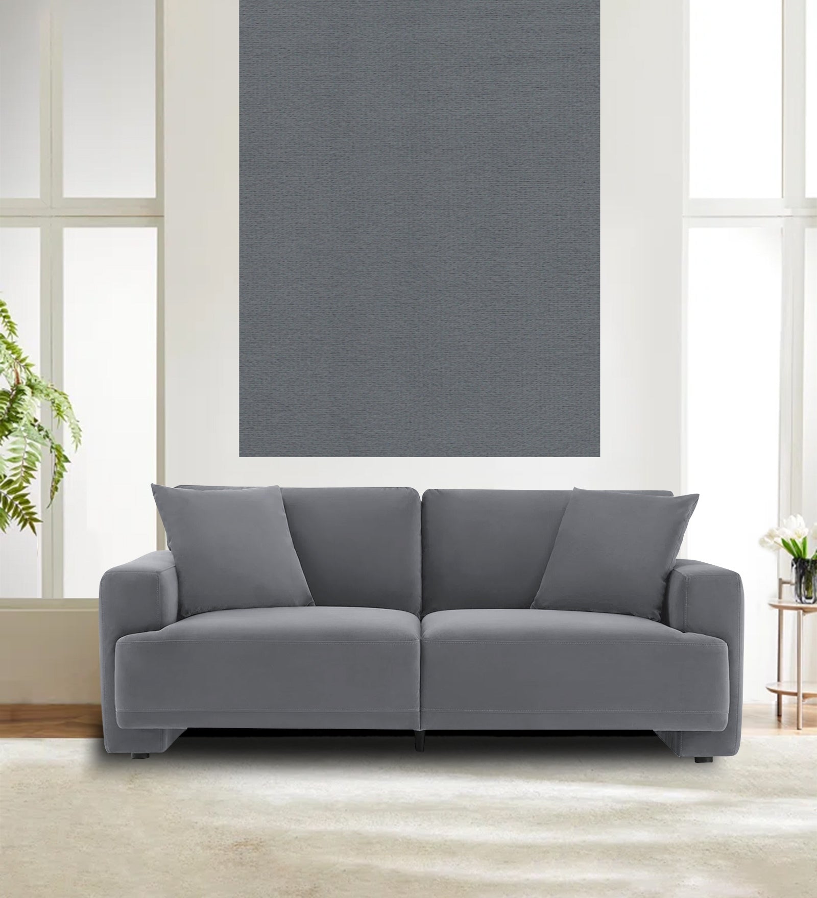 Velvet Mido Fabric Pubble Grey 109 Code - Febonic Living