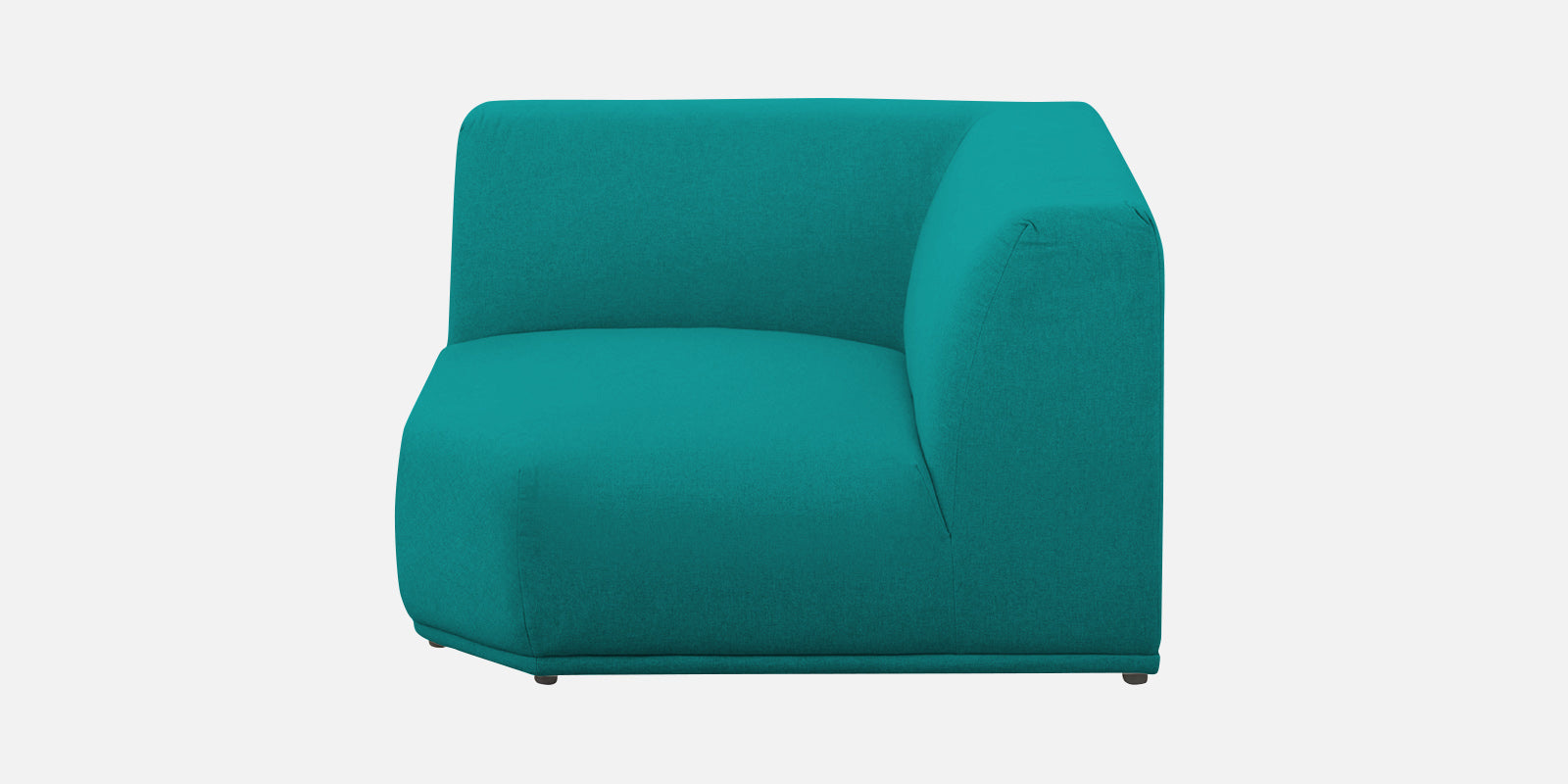 Adam Fabric RHS Sectional Sofa (3+Ottoman Lounger) In Sea green Colour - Febonic Living