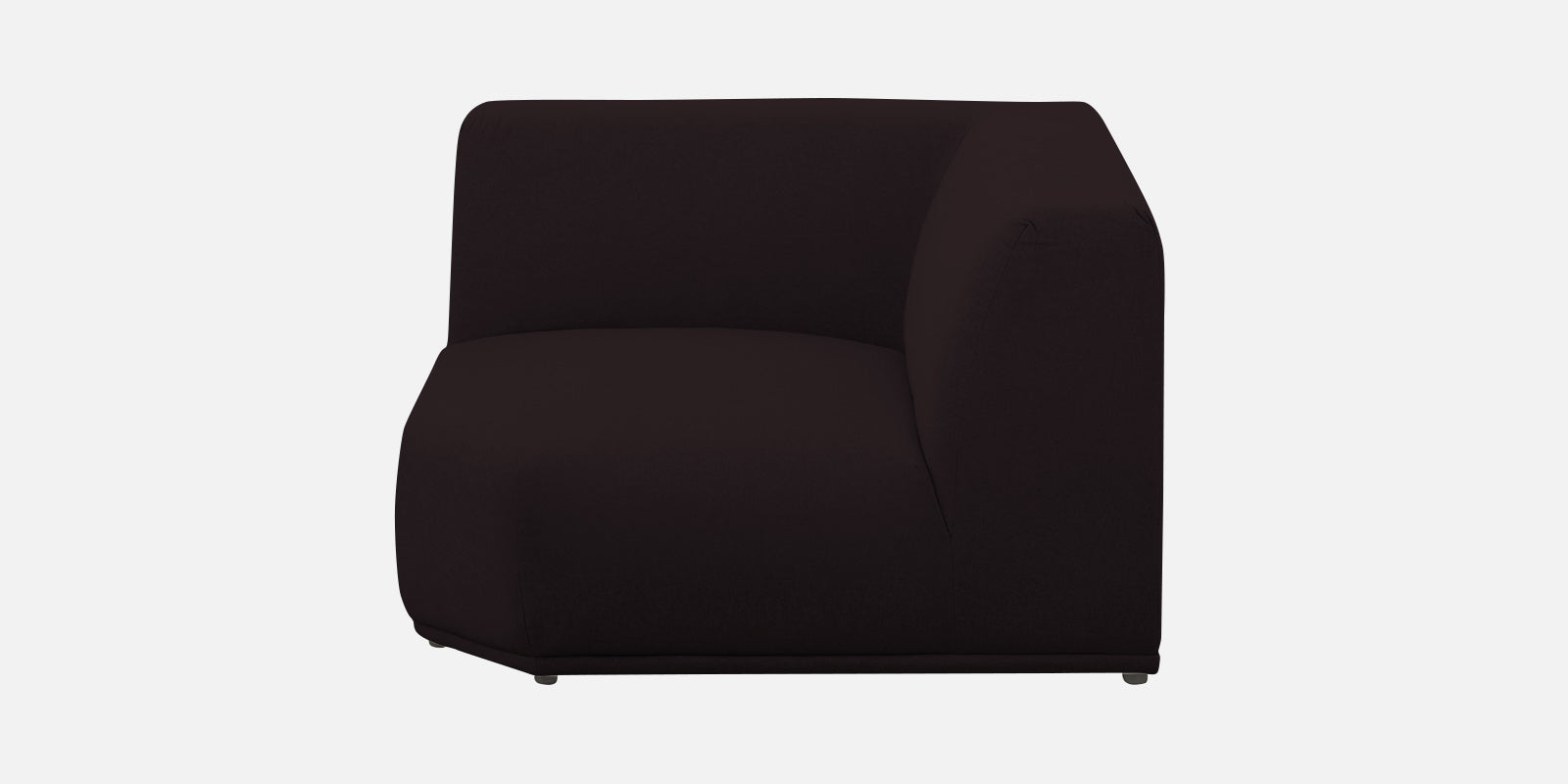 Adam Fabric RHS Sectional Sofa (3+Ottoman Lounger) In Cara Brown Colour - Febonic Living