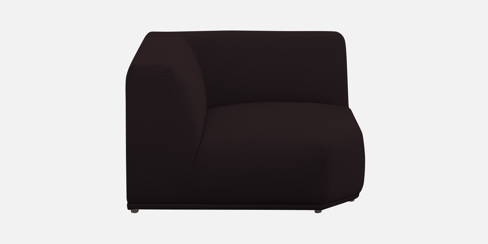 Adam Fabric LHS Sectional Sofa (3+Ottoman Lounger) In Cara Brown Colour - Febonic Living