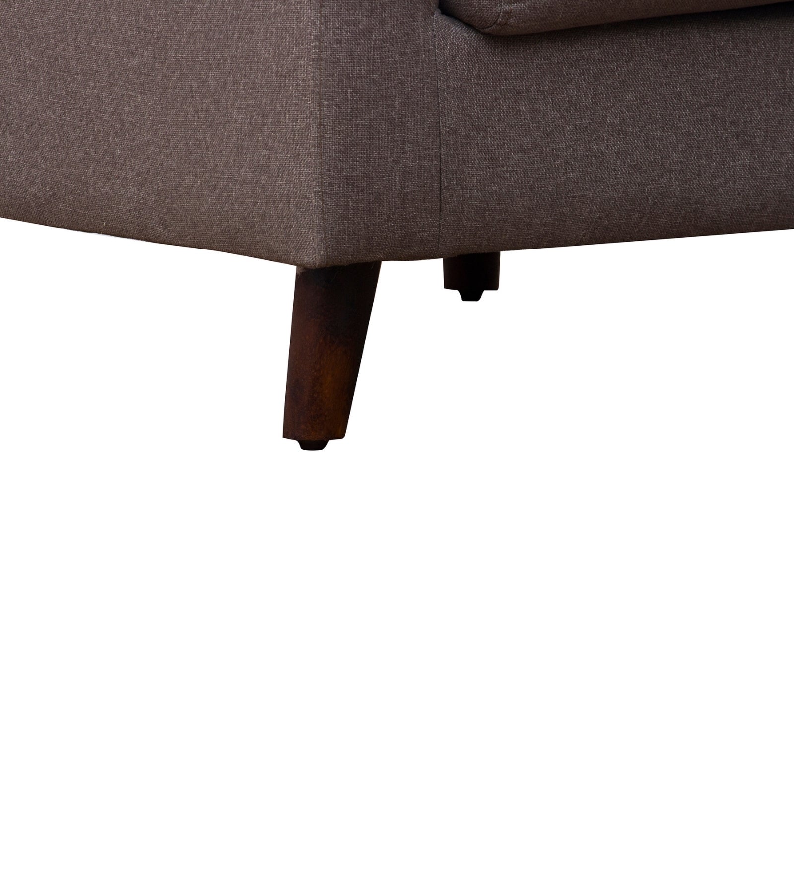 Cindy Fabric Arm Chair In Coffee Brown Colour - Febonic Living