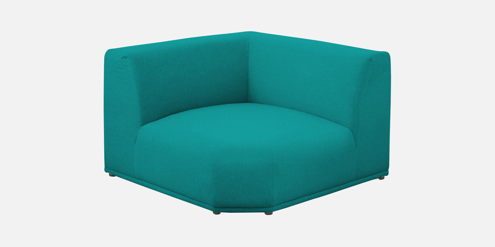 Adam Fabric RHS Sectional Sofa (3+Ottoman Lounger) In Sea green Colour - Febonic Living