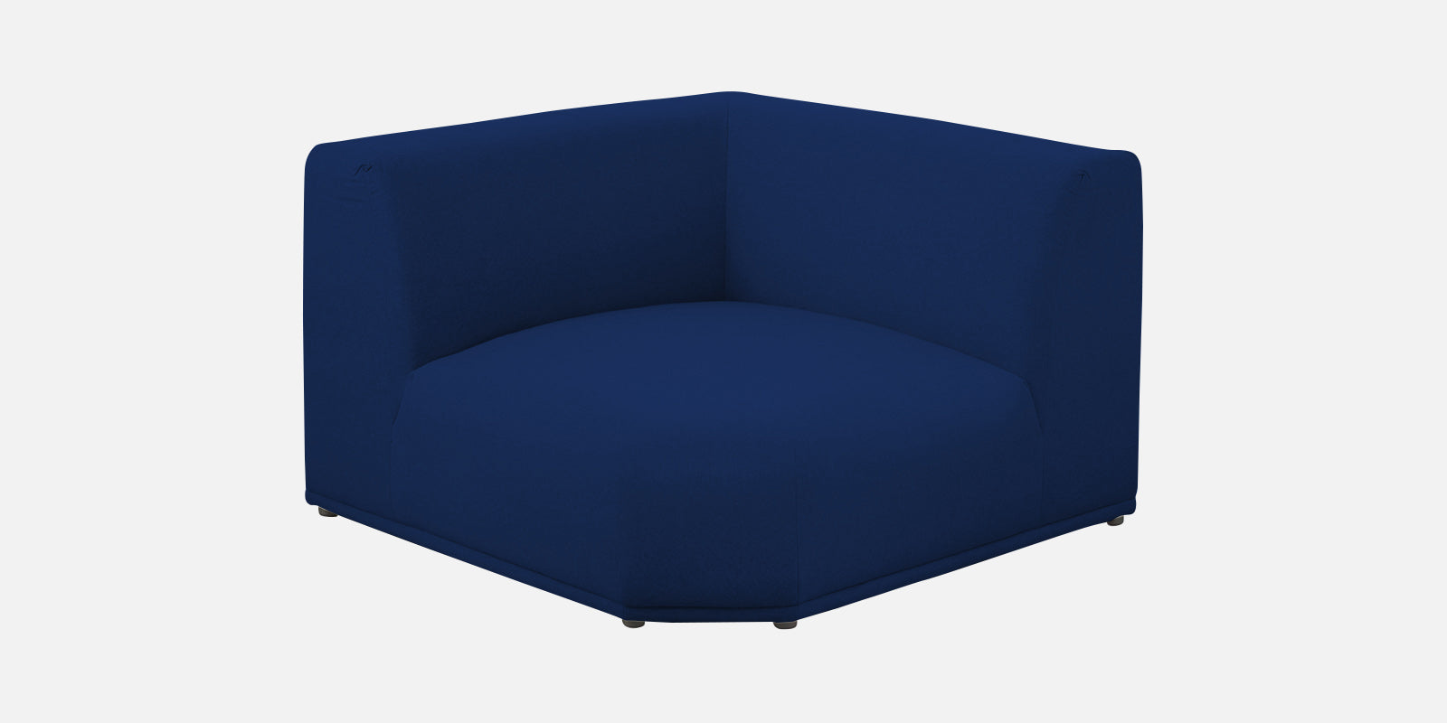 Adam Fabric RHS Sectional Sofa (3+Ottoman Lounger) In Royal Blue Colour - Febonic Living