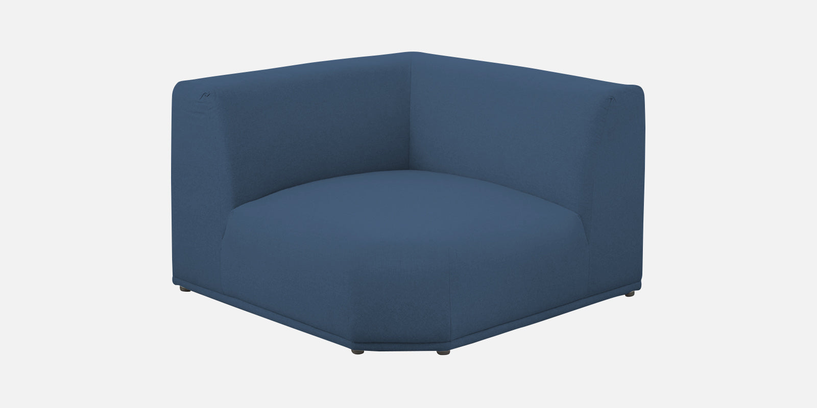 Adam Fabric RHS Sectional Sofa (3+Ottoman Lounger) In Light Blue Colour - Febonic Living