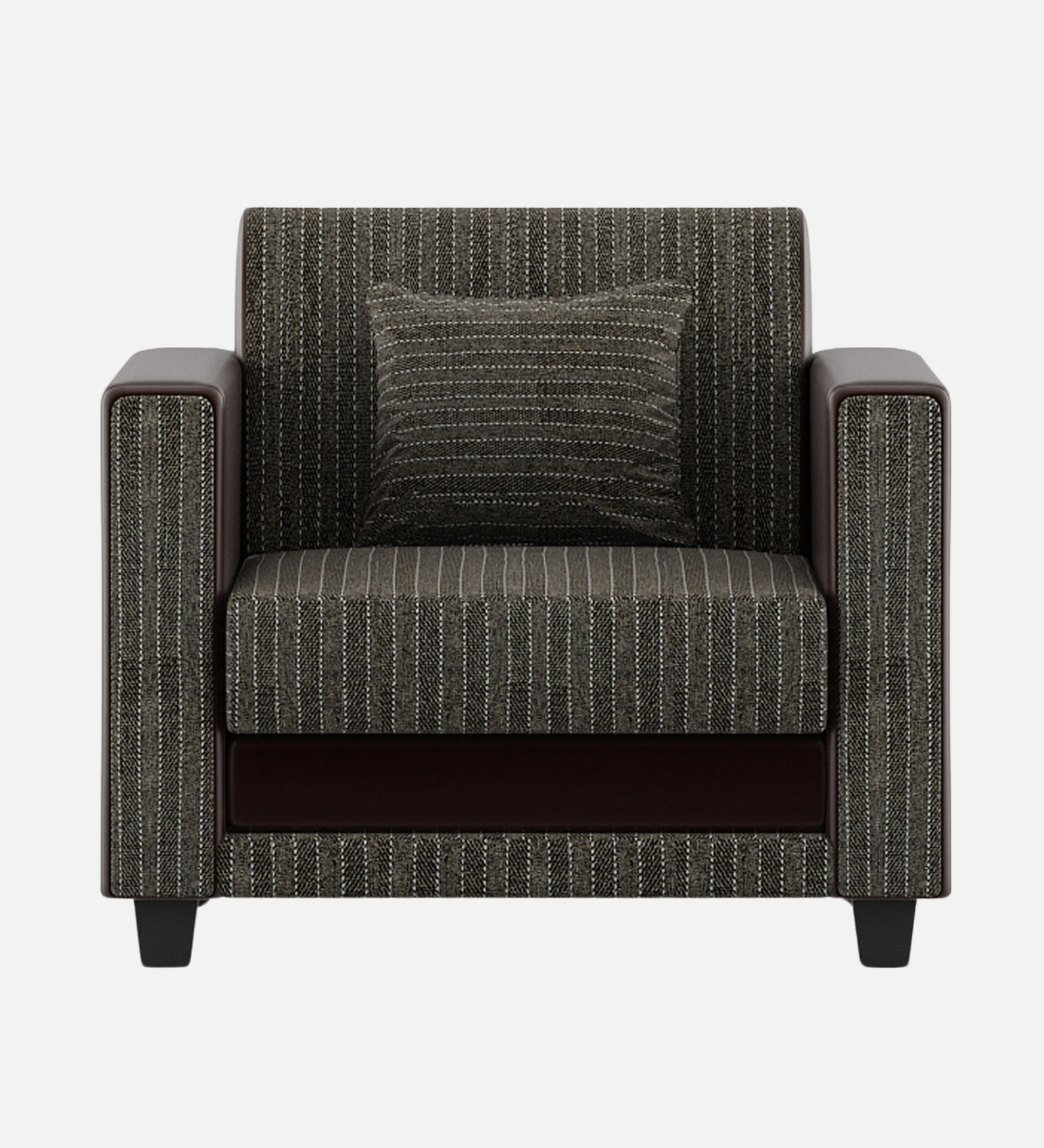 Juno Fabric 1 Seater Sofa In  Lama Brown Colour - Febonic Living