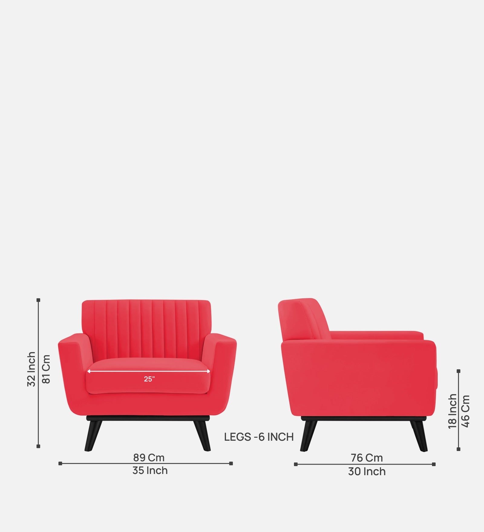 Tucker Velvet 1 Seater Sofa In Ox Blood Maroon Colour - Febonic Living