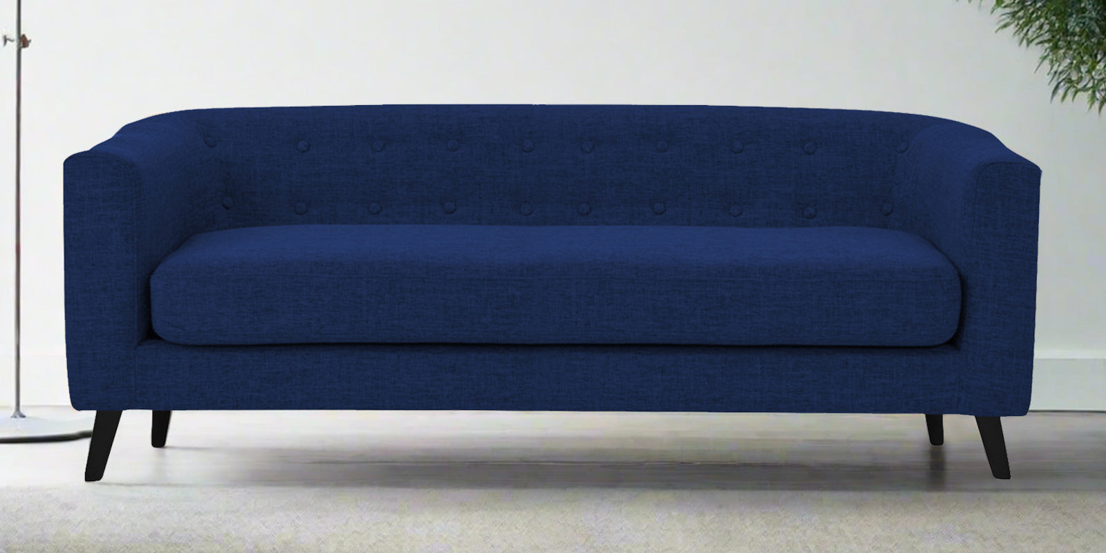 Casper Fabric 3 Seater Sofa In Royal Blue Colour - Febonic Living