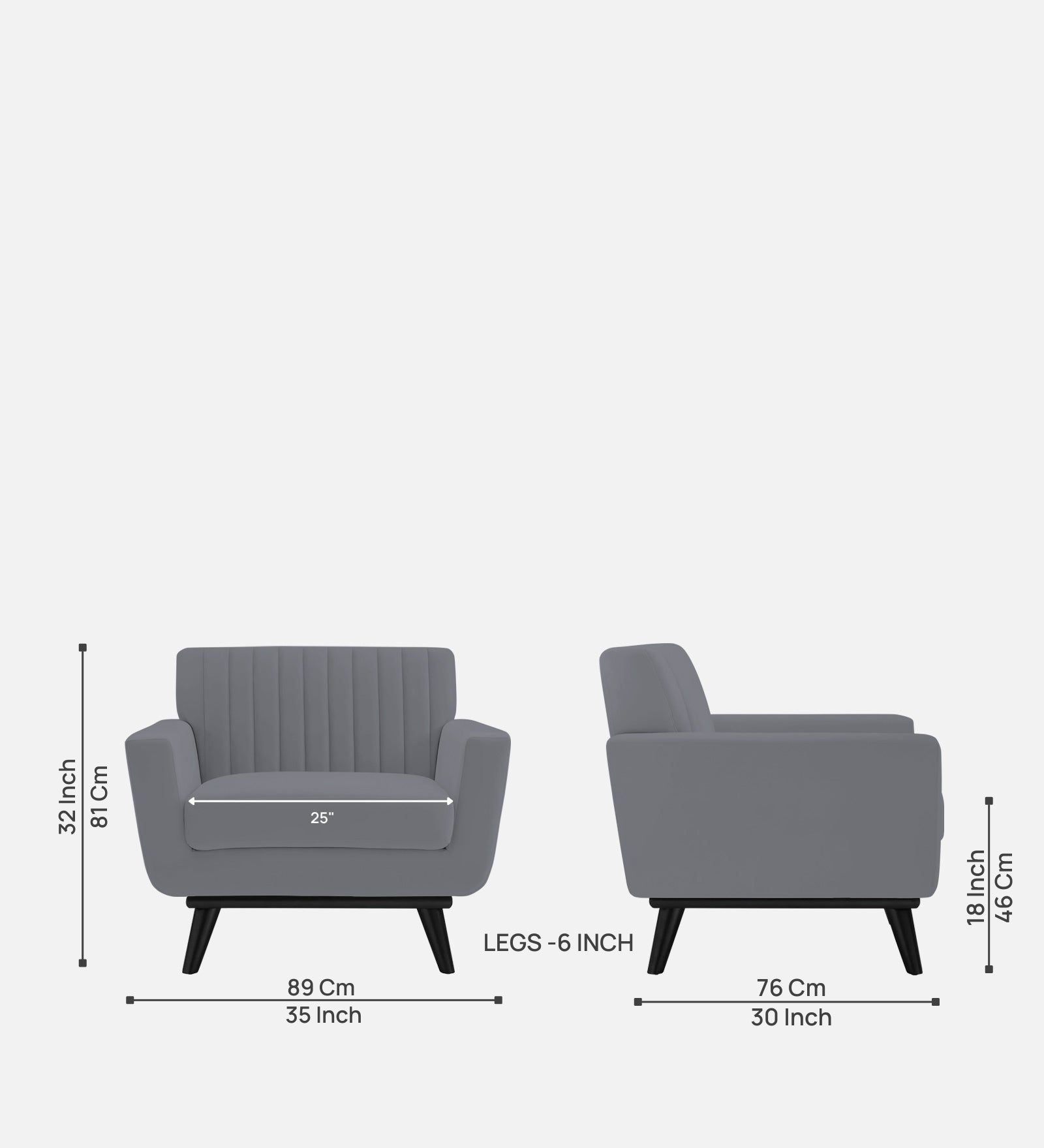 Tucker Velvet 1 Seater Sofa In Pubble Grey Colour - Febonic Living