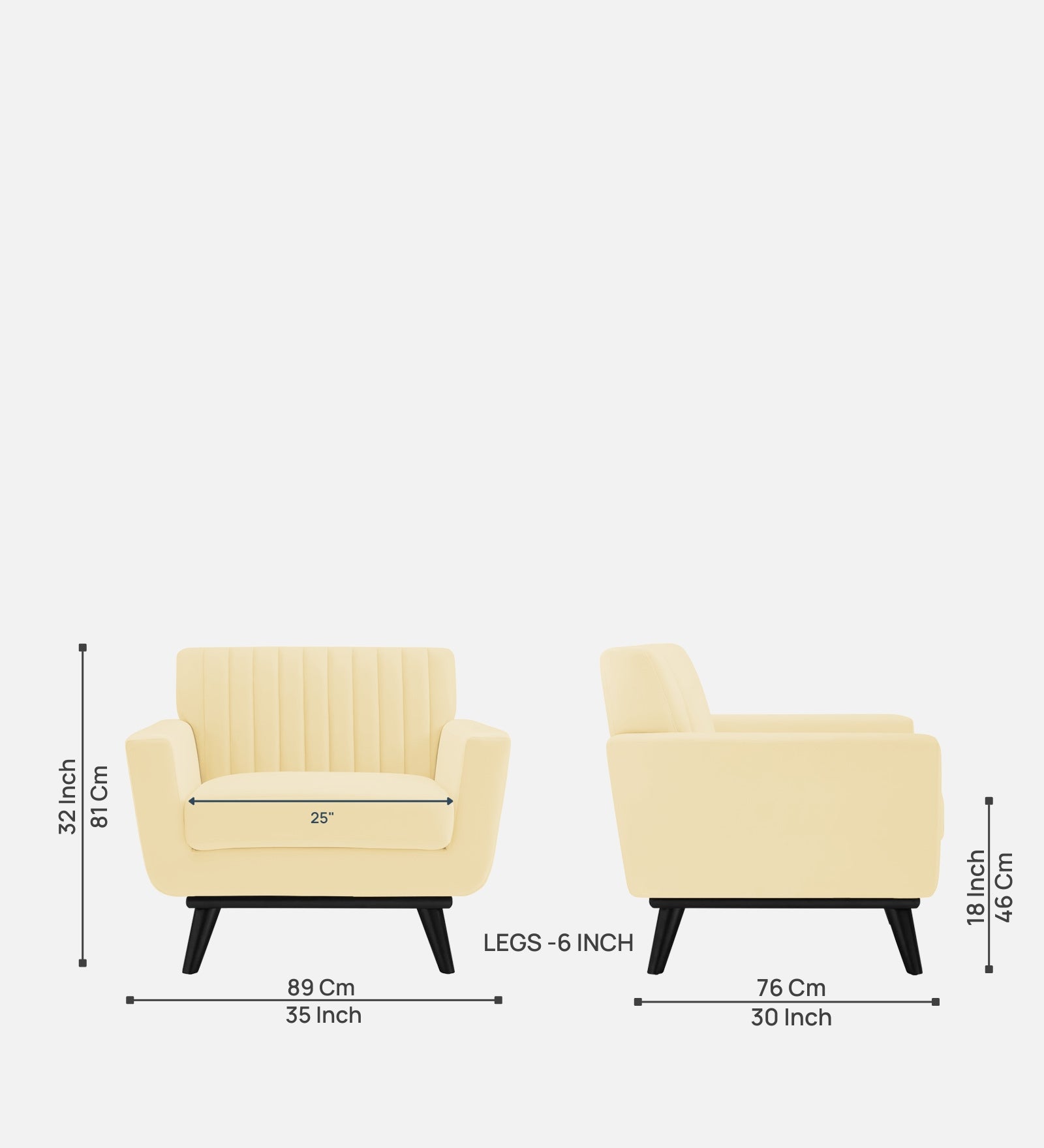 Tucker Velvet 1 Seater Sofa In Sandy Beige Colour - Febonic Living