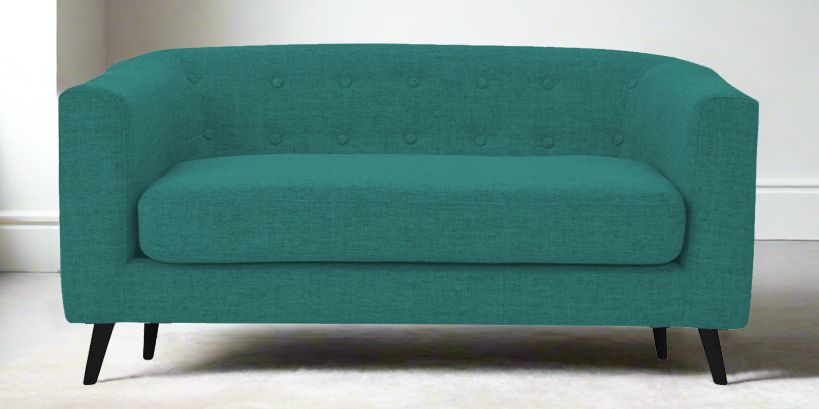 Casper Fabric 2 Seater Sofa In Sea Green Colour - Febonic Living