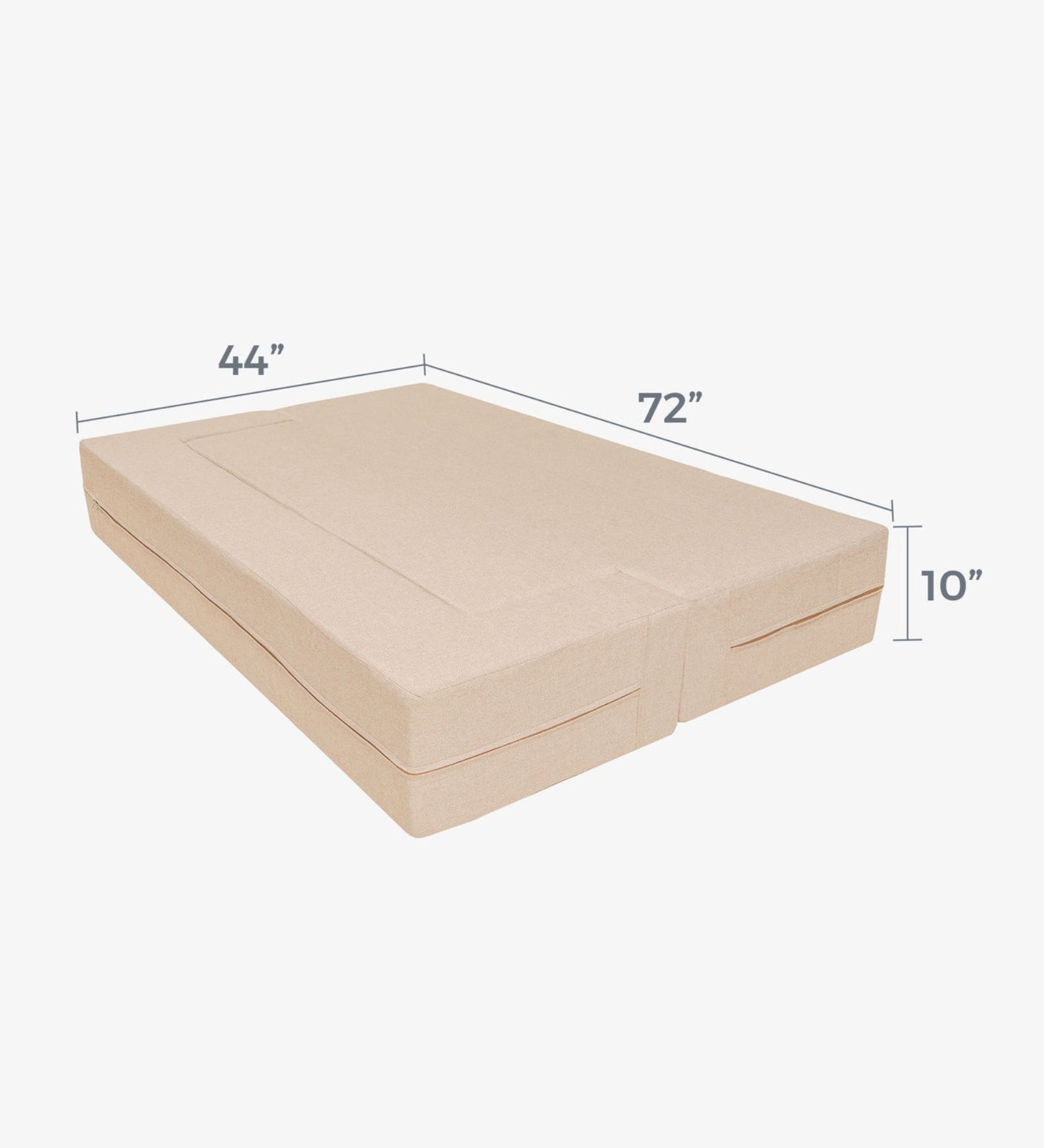 Martin Fabric Foldable Sofa Bed In Woom Beige Colour - Febonic Living