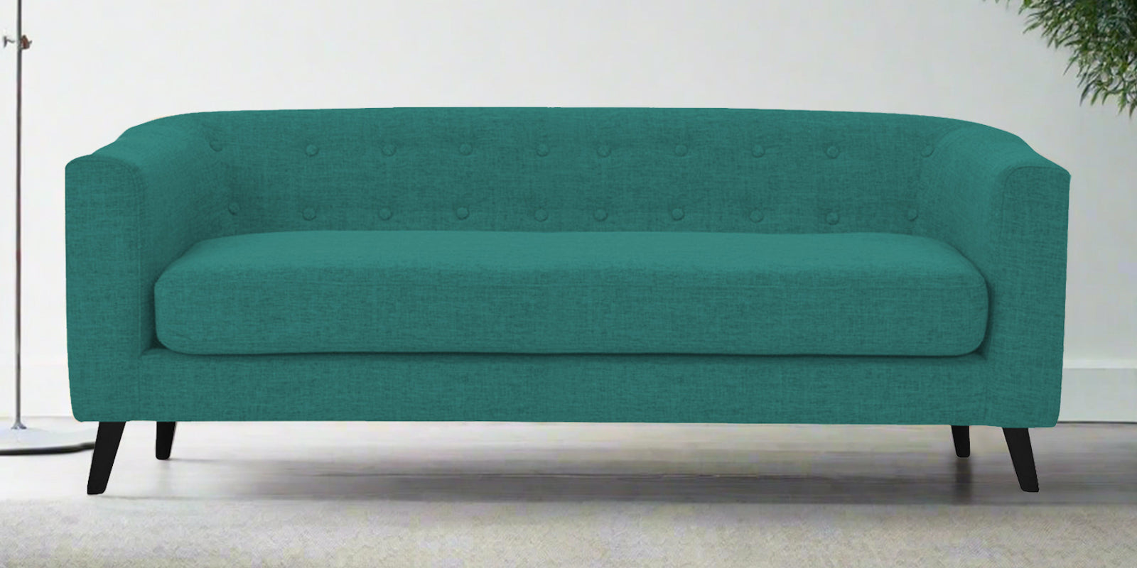 Casper Fabric 3 Seater Sofa In Sea Green Colour - Febonic Living