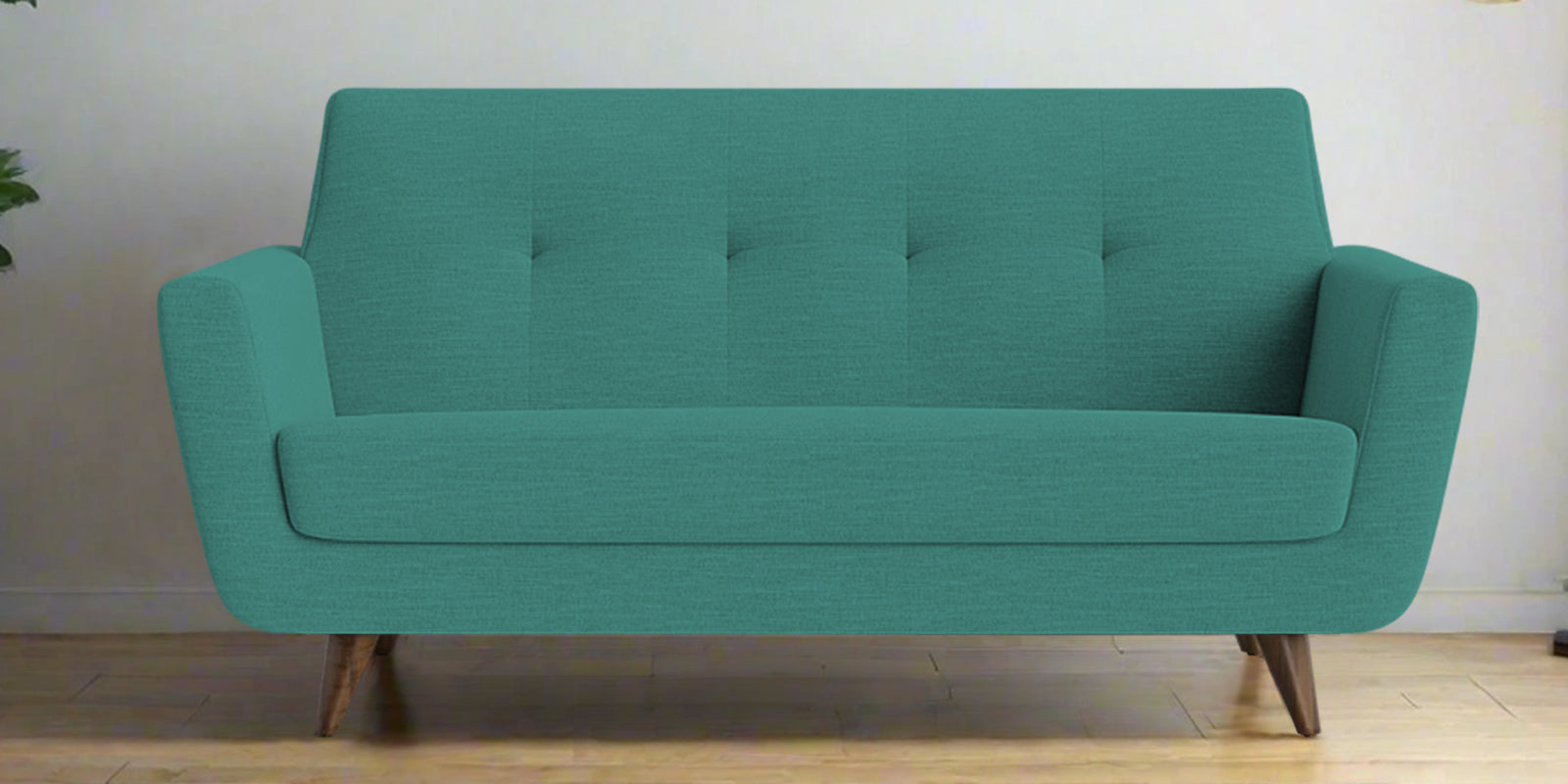 Jasmin Fabric 2 Seater Sofa In Sea Green Colour - Febonic Living